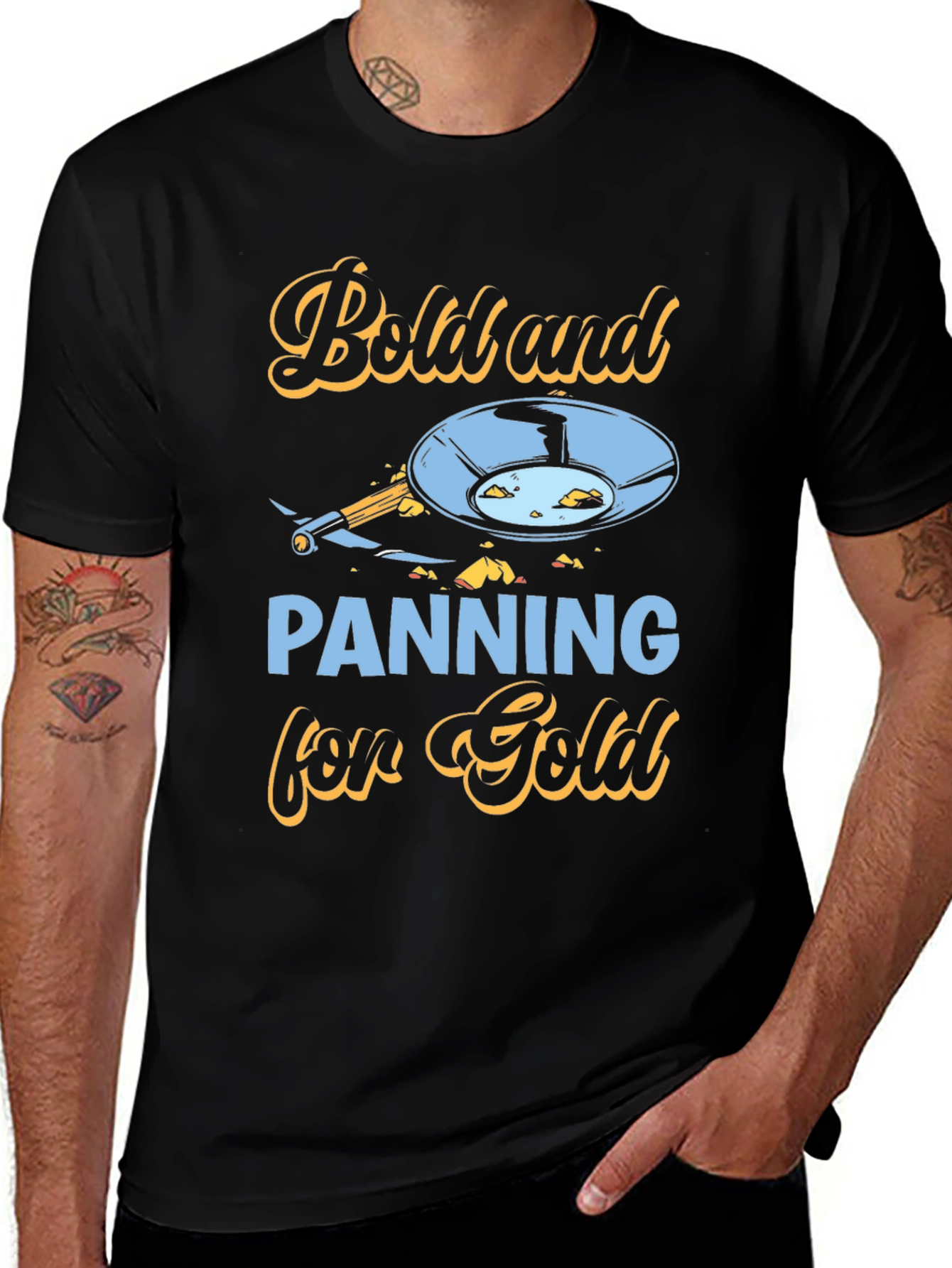 Variant 16 of Bold Gold Panning T-Shirt