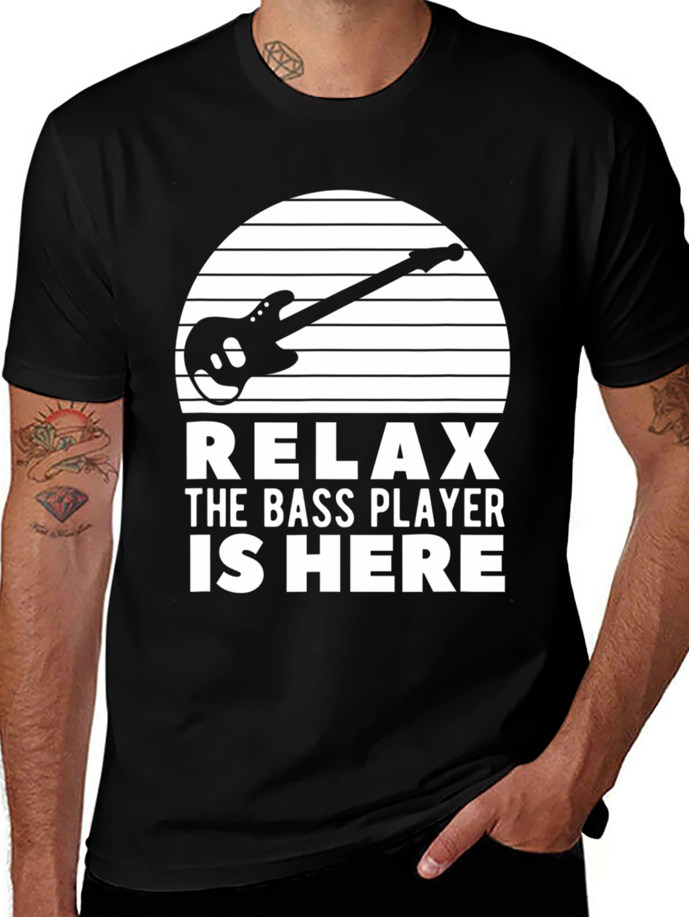 Relax The Bass Player Is Here Graphic T-Shirt