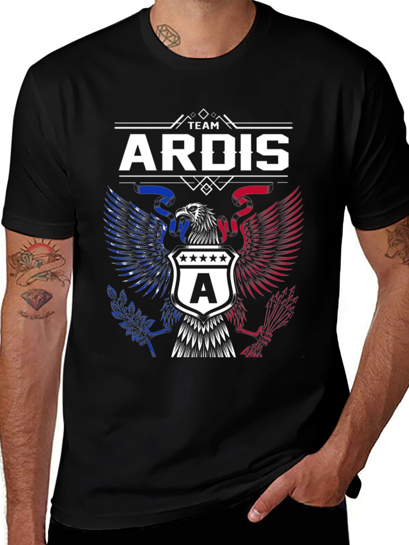 Team Ardis Eagle Graphic T-Shirt - Patriotic Design