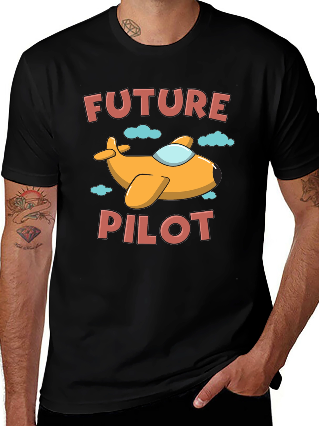 Variant 14 of Future Pilot T-Shirt - Airplane Graphic Tee
