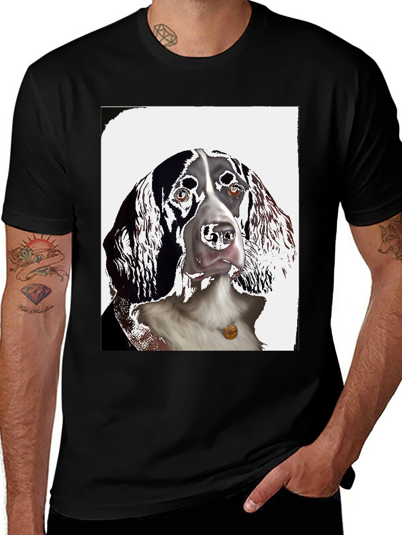 Springer Spaniel Dog Graphic Tee