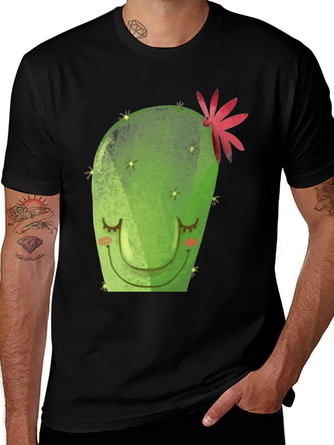 Variant 15 of Cute Cactus Graphic Tee - Trendy Unisex T-Shirt