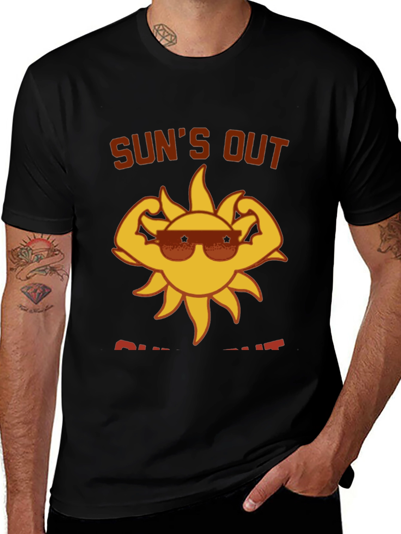 Variant 25 of Sun's Out Guns Out Graphic Tee
