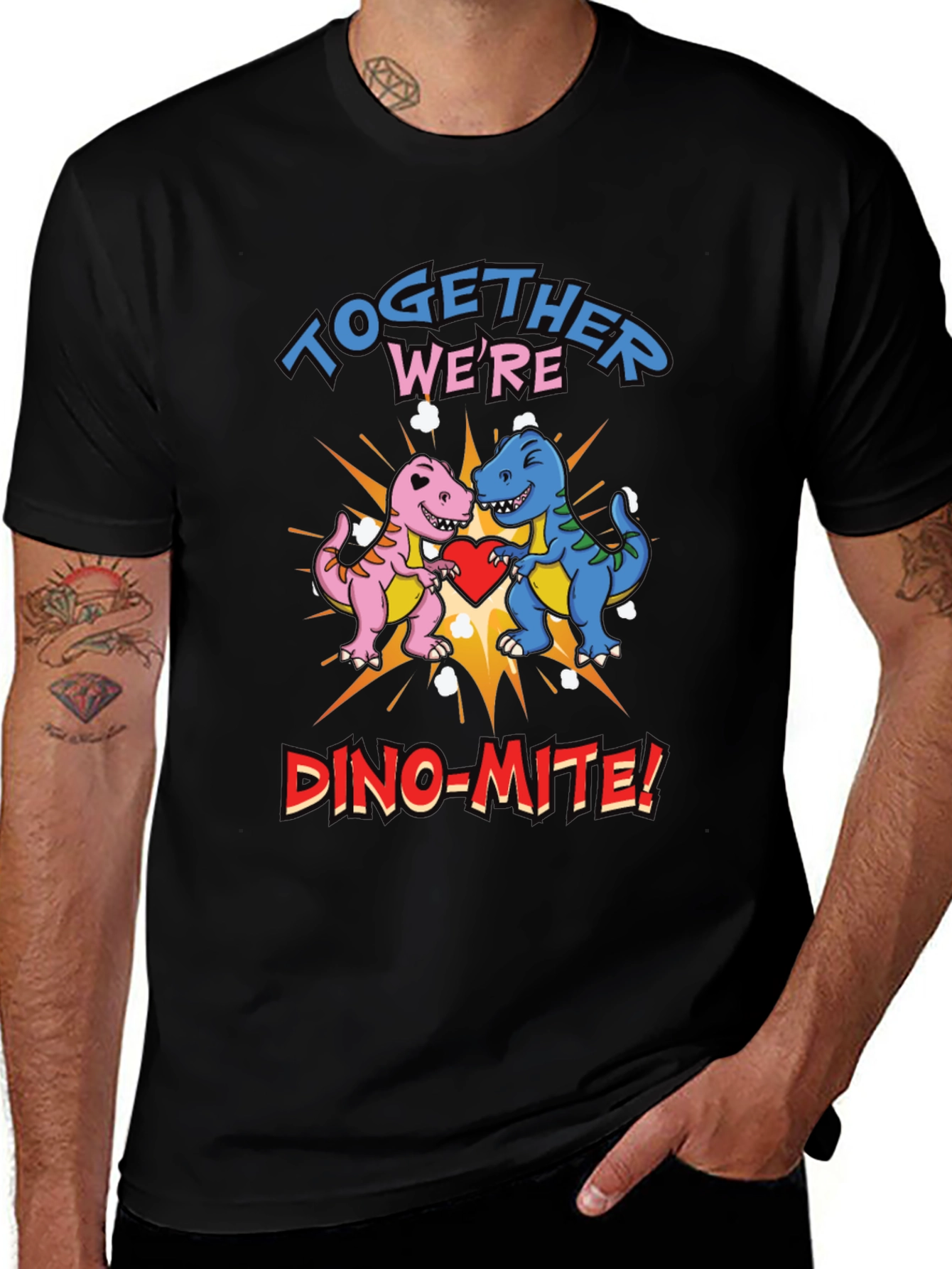 Variant 25 of Dino-Mite Couple Graphic Tee