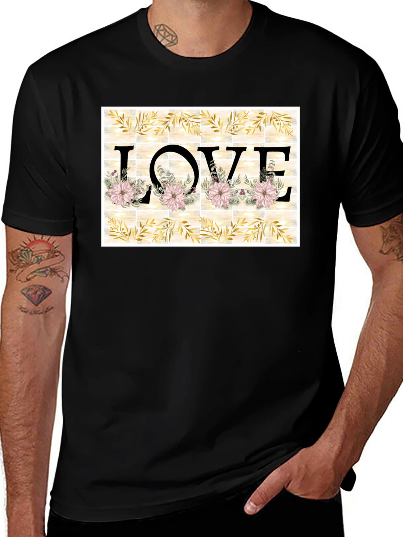 Variant 9 of Floral LOVE Graphic T-Shirt