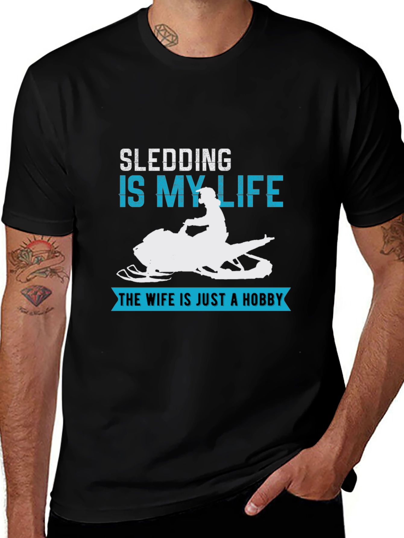 Variant 28 of Sledding is My Life T-Shirt