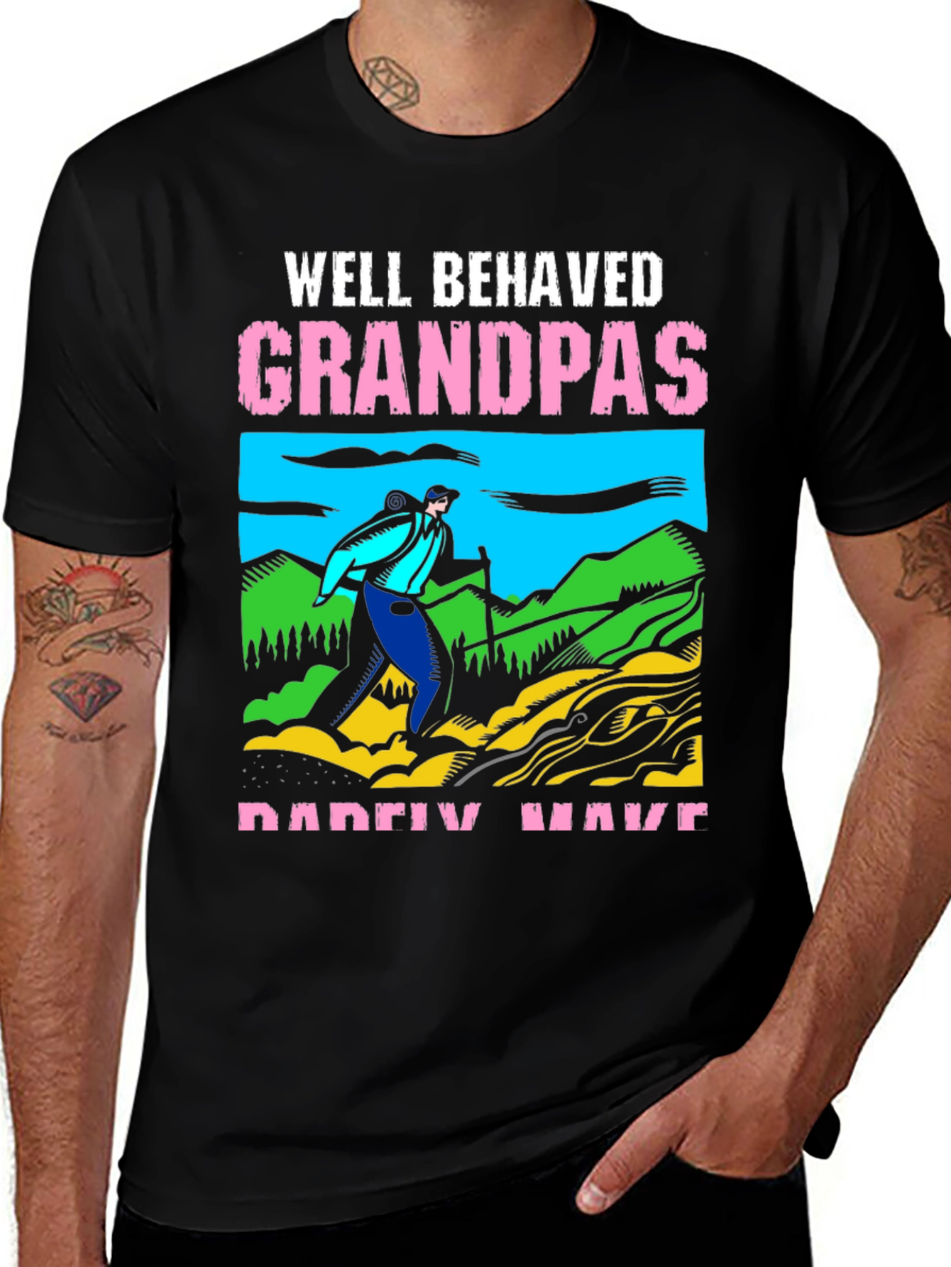 Variant 8 of Well Behaved Grandpas T-Shirt