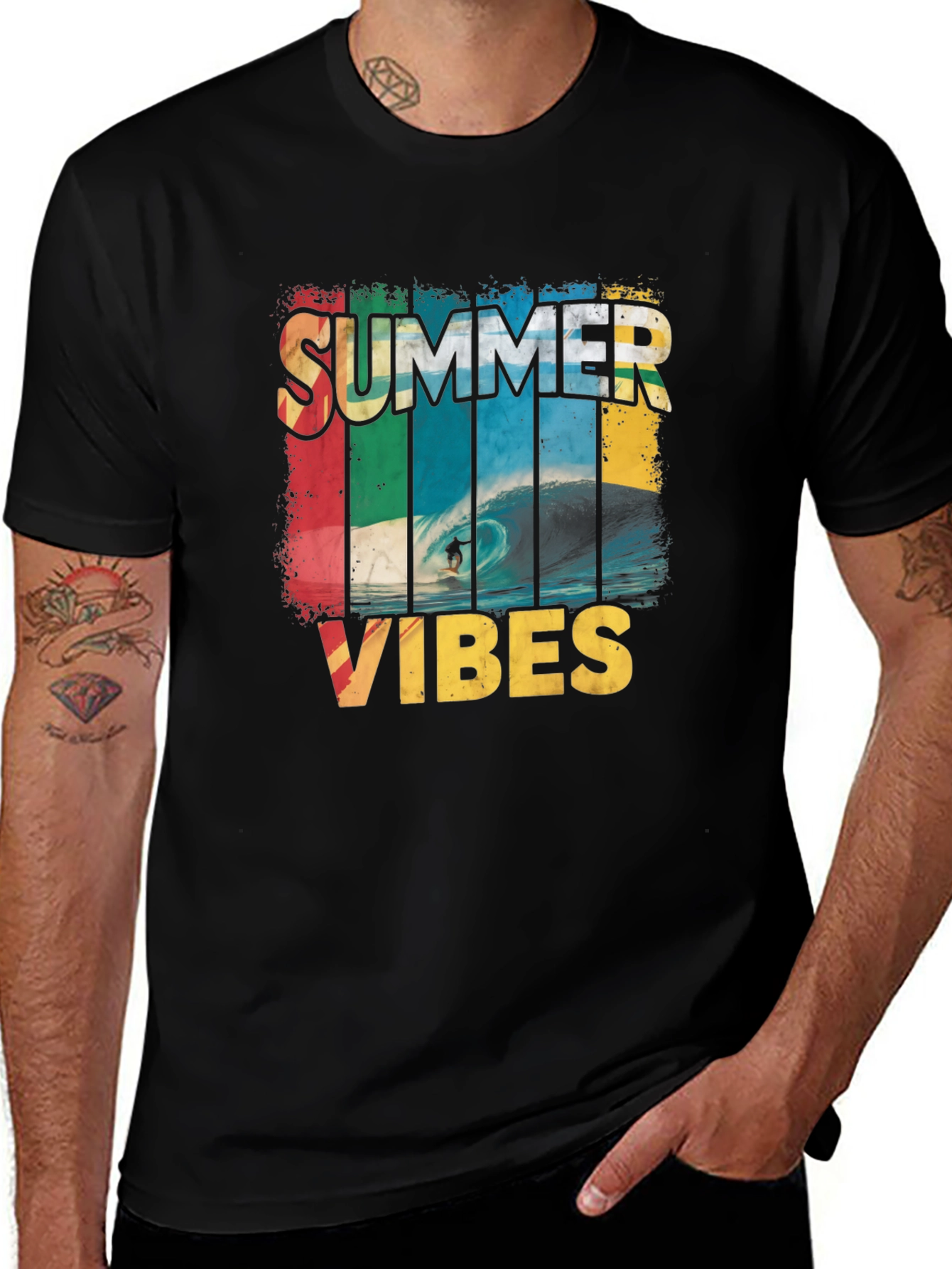 Variant 26 of Summer Vibes Surfing T-Shirt