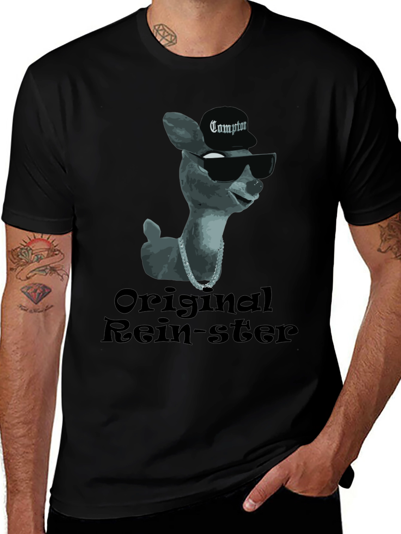 Variant 5 of Original Rein-ster Graphic Tee - Compton Deer