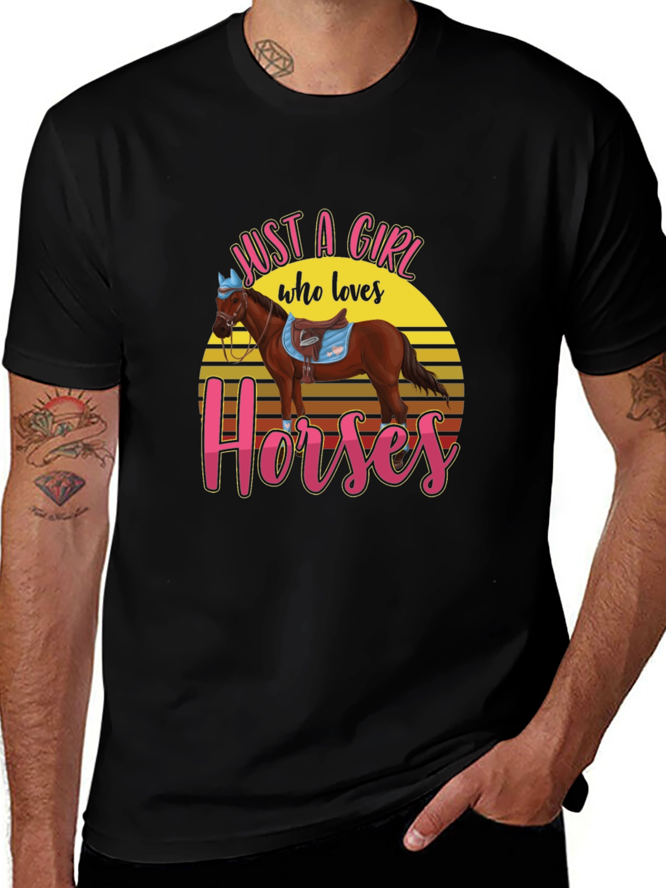 Variant 27 of Just A Girl Who Loves Horses T-Shirt