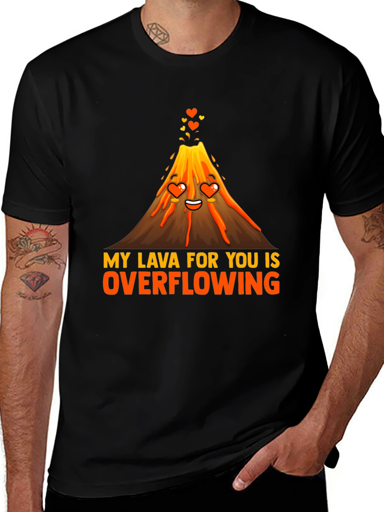 Variant 3 of My Lava For You Overflowing Graphic Tee