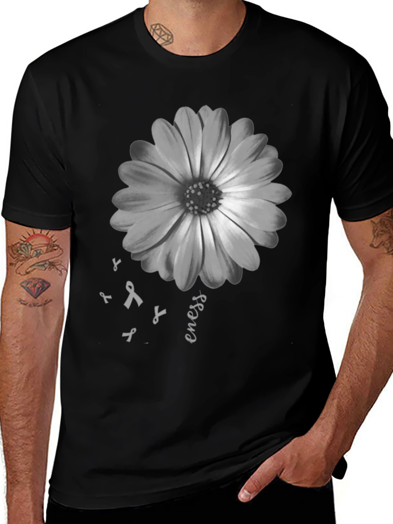 Floral Awareness Tee - Support and Style