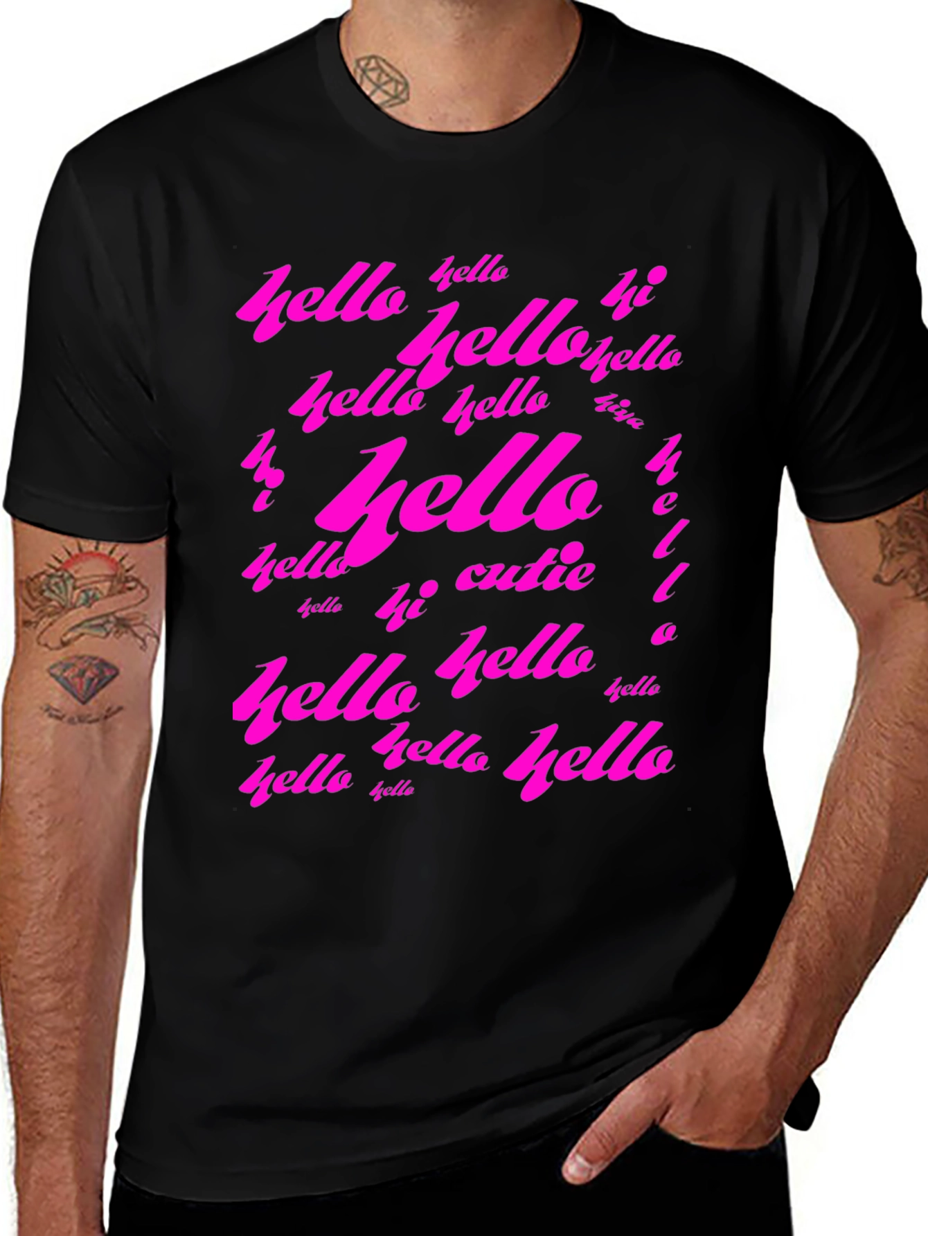 Variant 18 of Hello T-Shirt