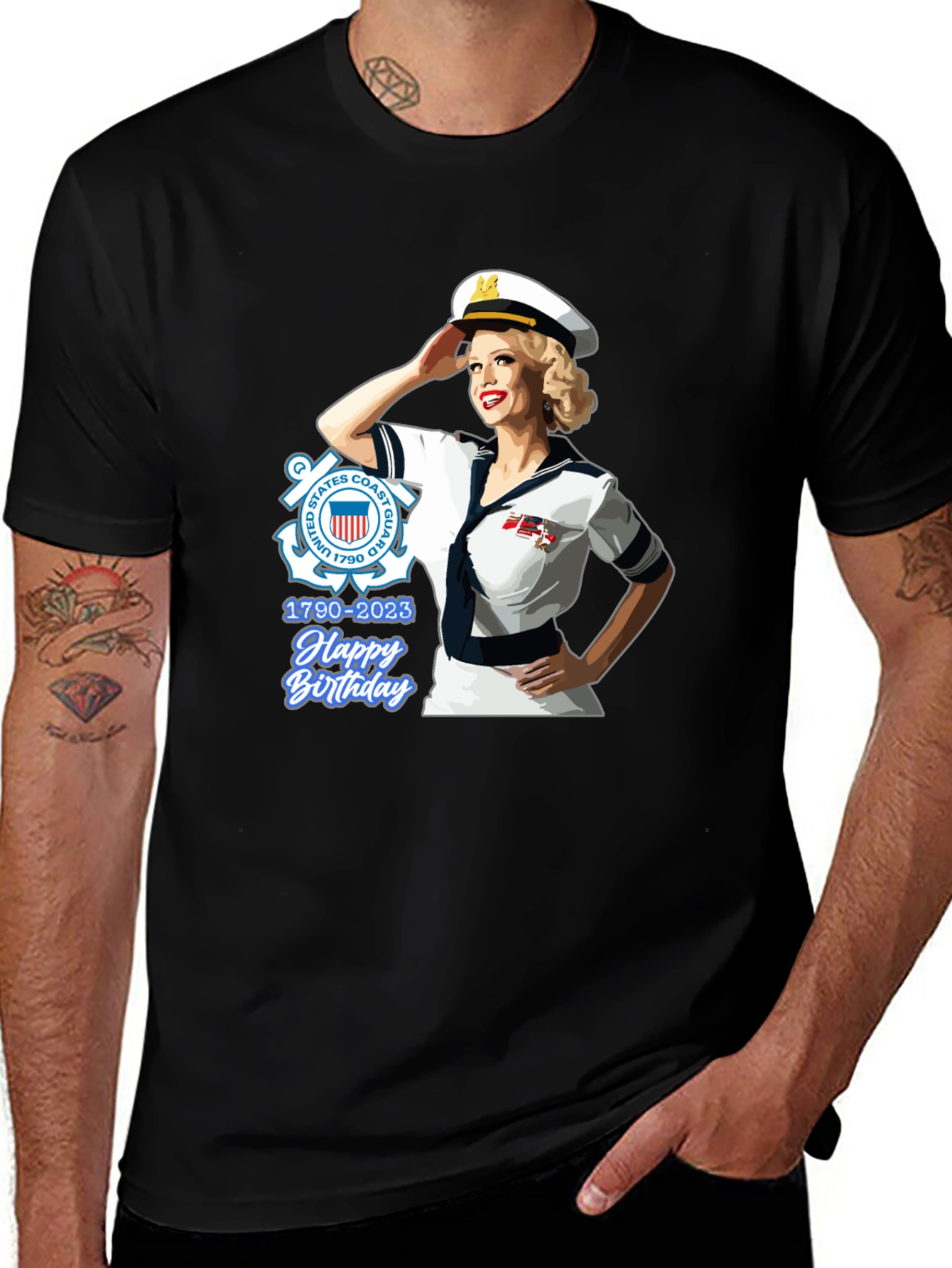 Variant 4 of US Coast Guard Birthday T-Shirt