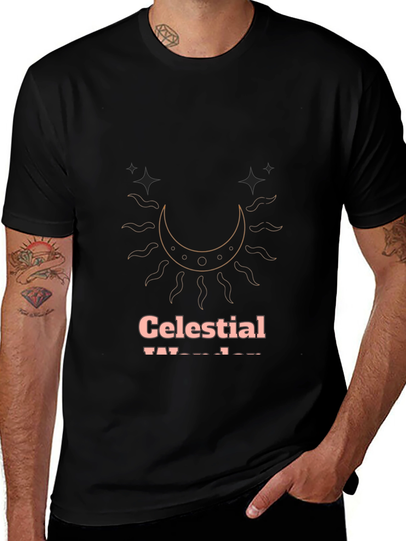 Variant 15 of Celestial Wonders T-Shirt - Black