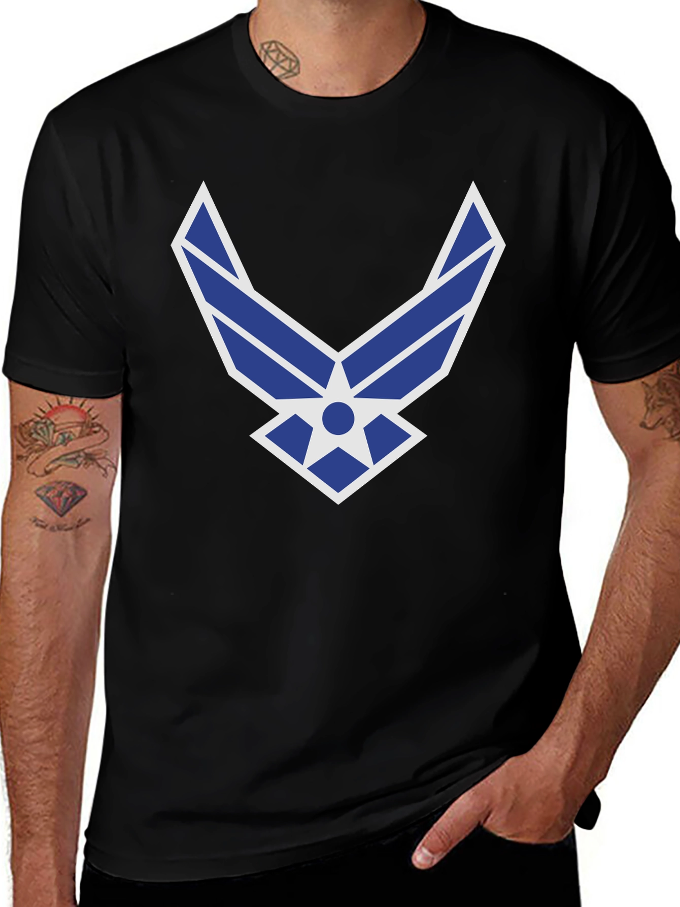 Air Force Logo Black T-Shirt