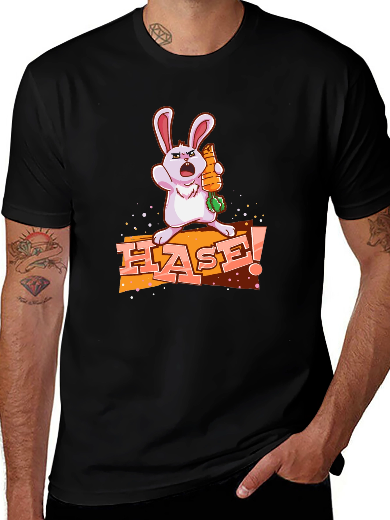 Variant 4 of Angry Bunny Graphic T-Shirt