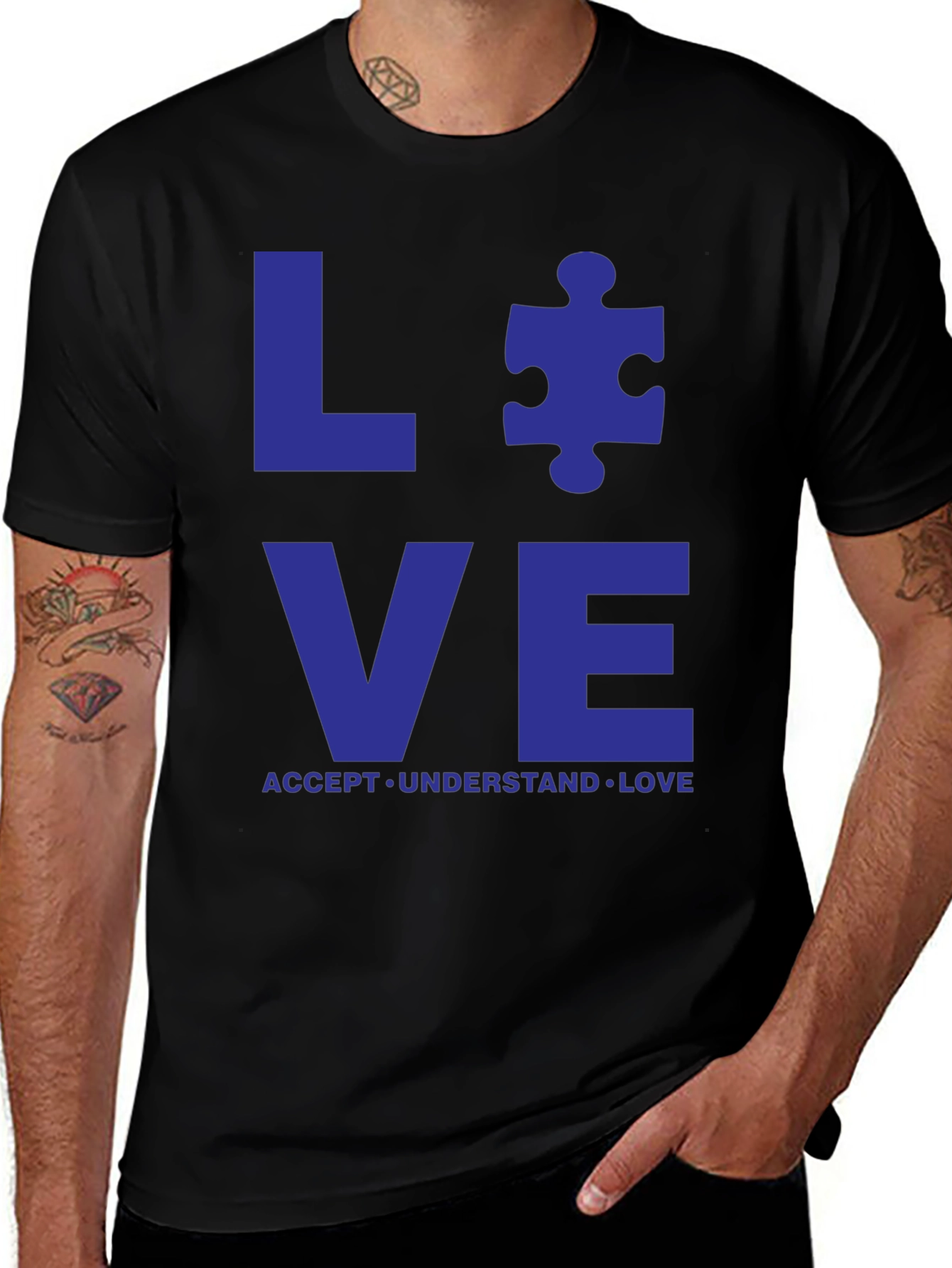 Variant 14 of Autism Awareness Love T-Shirt - Accept, Understand, Love