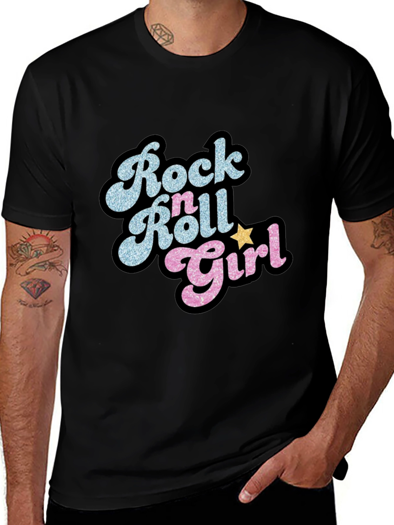 Variant 21 of Rock n Roll Girl Graphic Tee