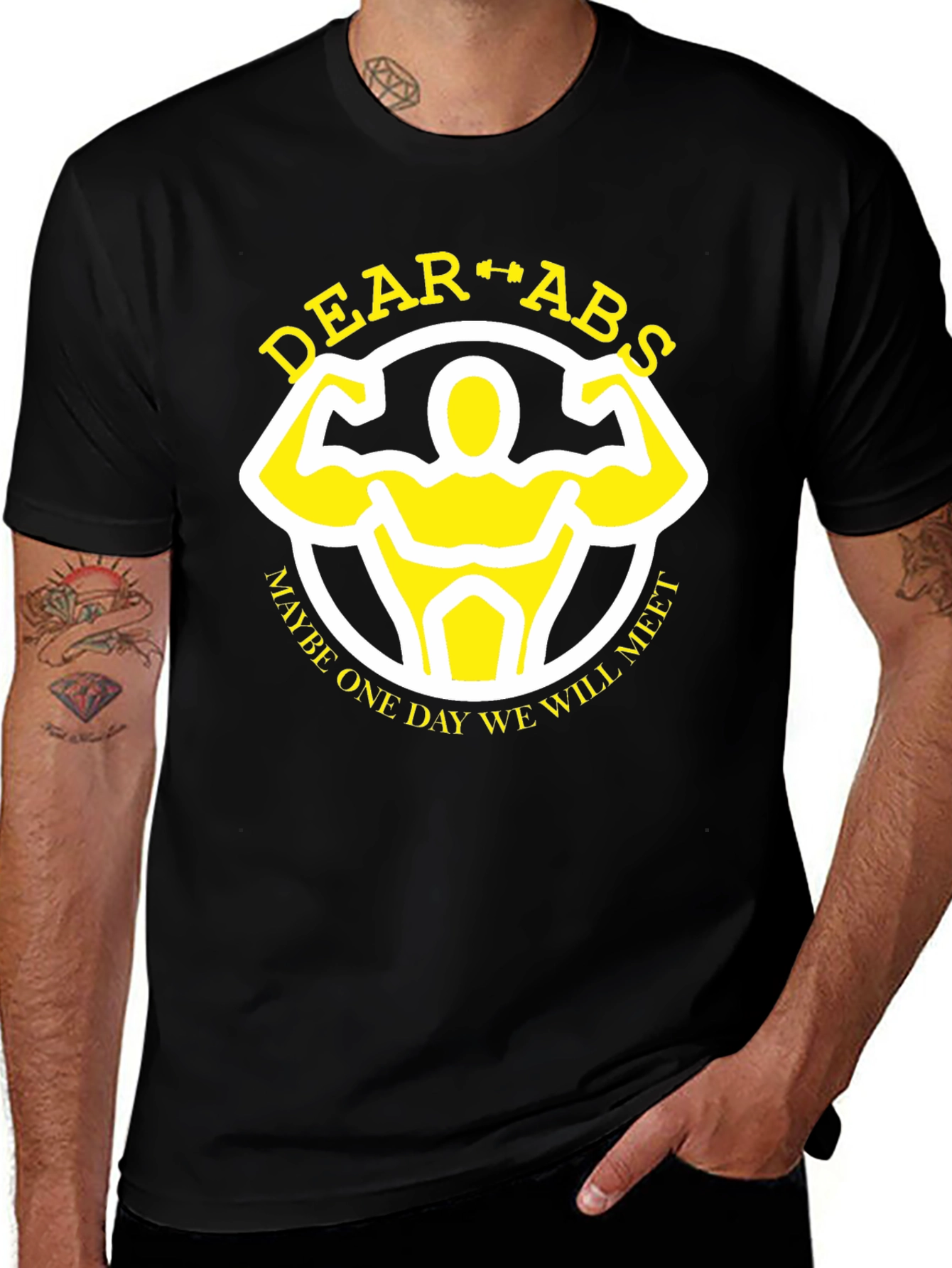 Variant 16 of Dear Abs Funny Workout Motivation T-Shirt