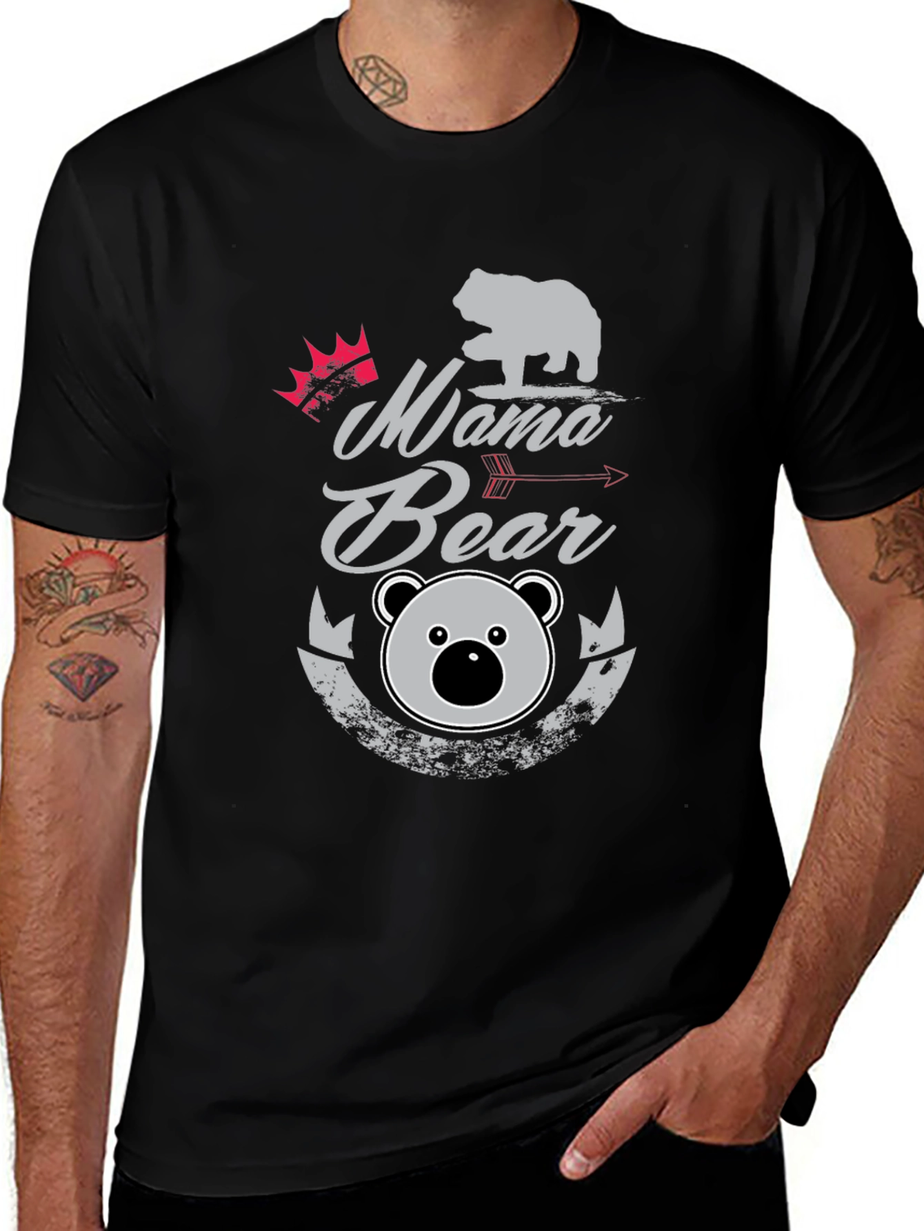 Variant 6 of Mama Bear Graphic T-Shirt - Cute Mom Apparel