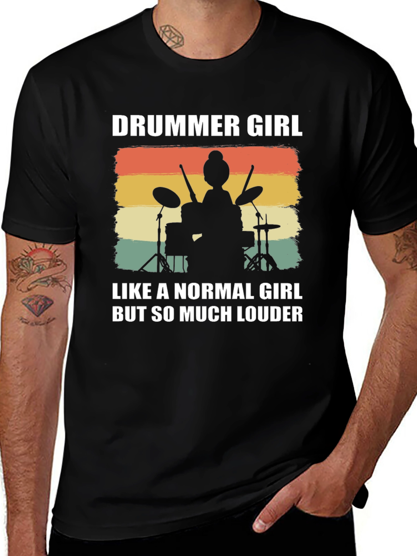 Variant 12 of Drummer Girl T-Shirt - So Much Louder