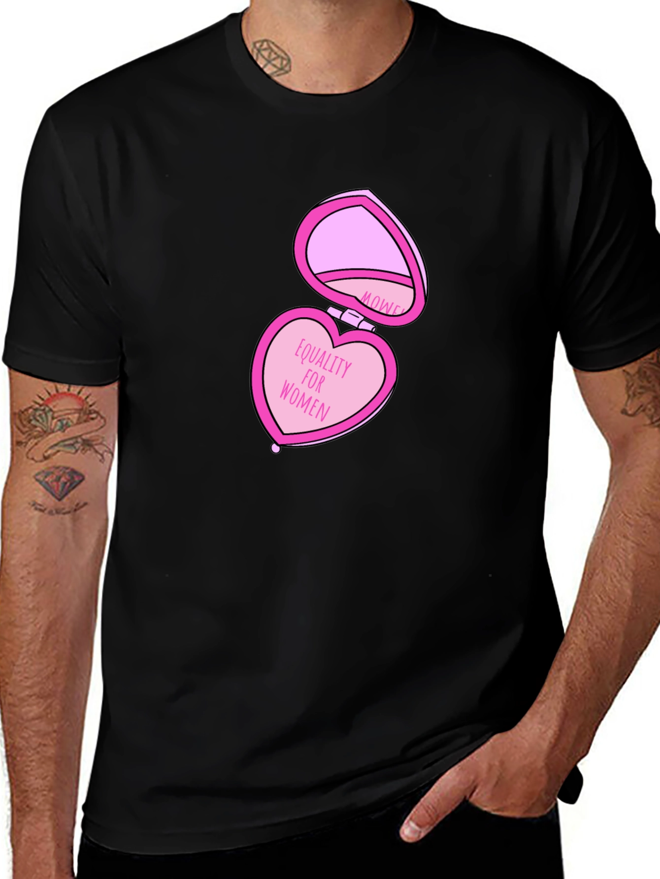 Equality For Women Heart-Shaped Locket T-Shirt