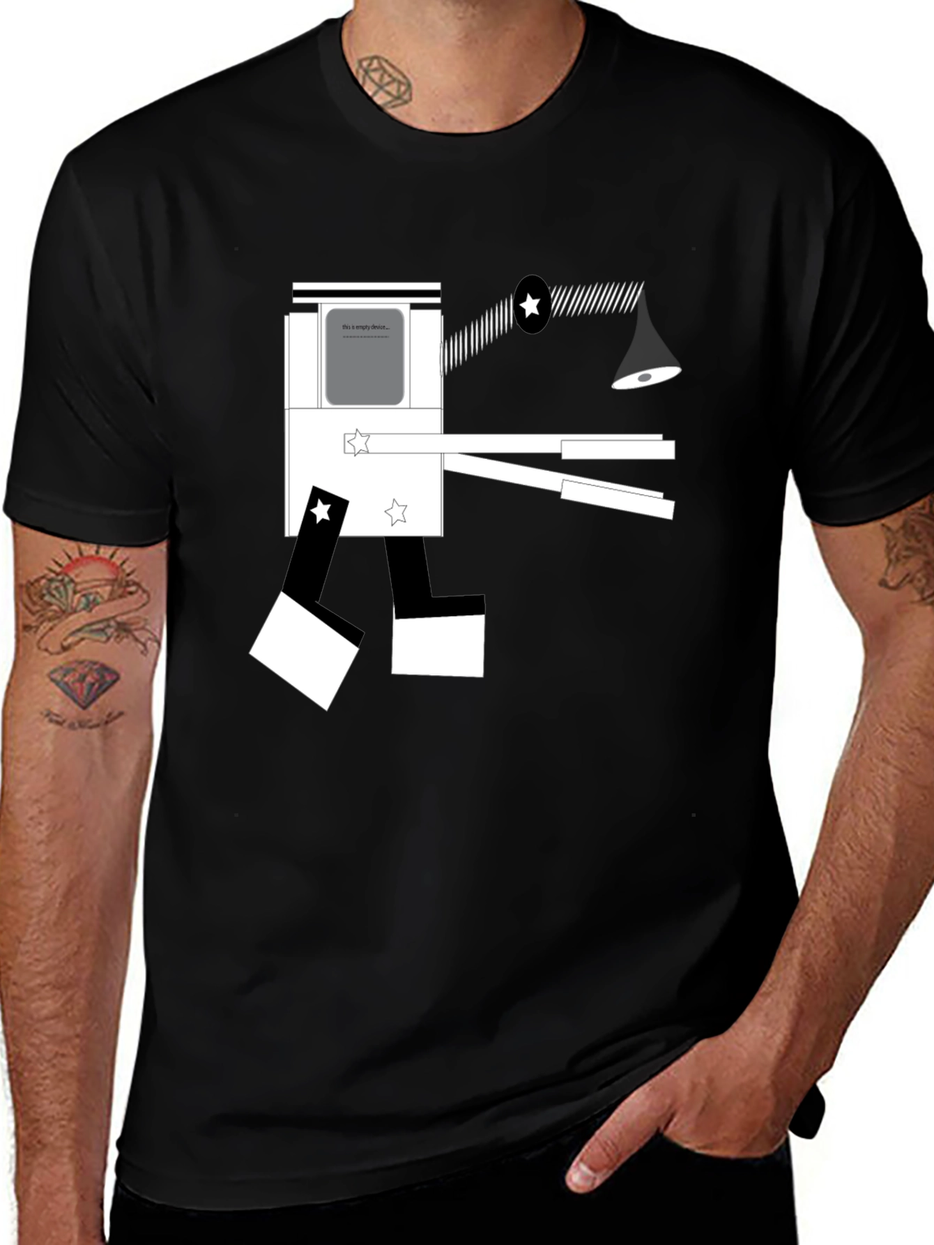 Variant 5 of Abstract Geometric Graphic Tee - Modern Artistic Design