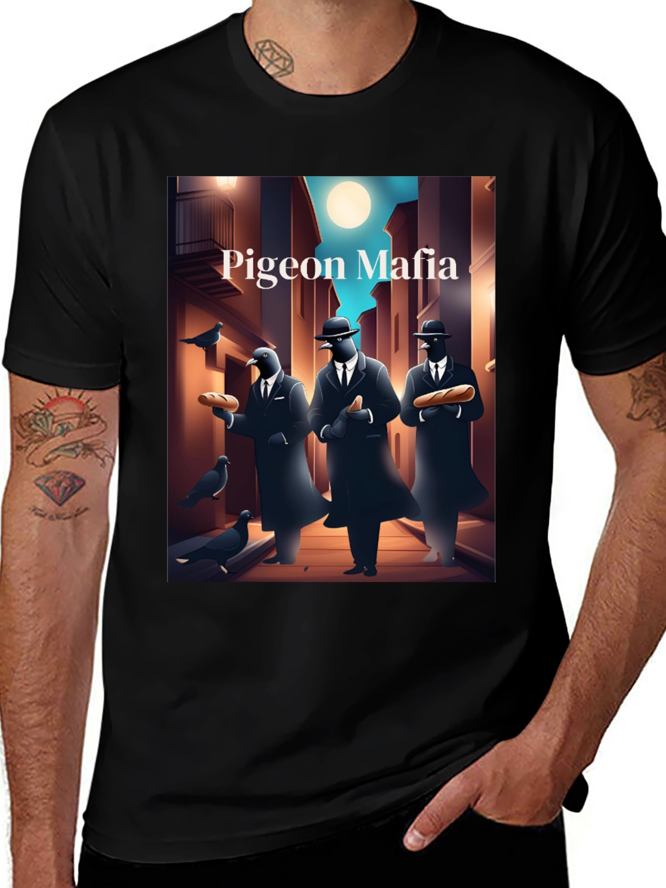 Variant 20 of Pigeon Mafia T-Shirt - Funny Graphic Tee