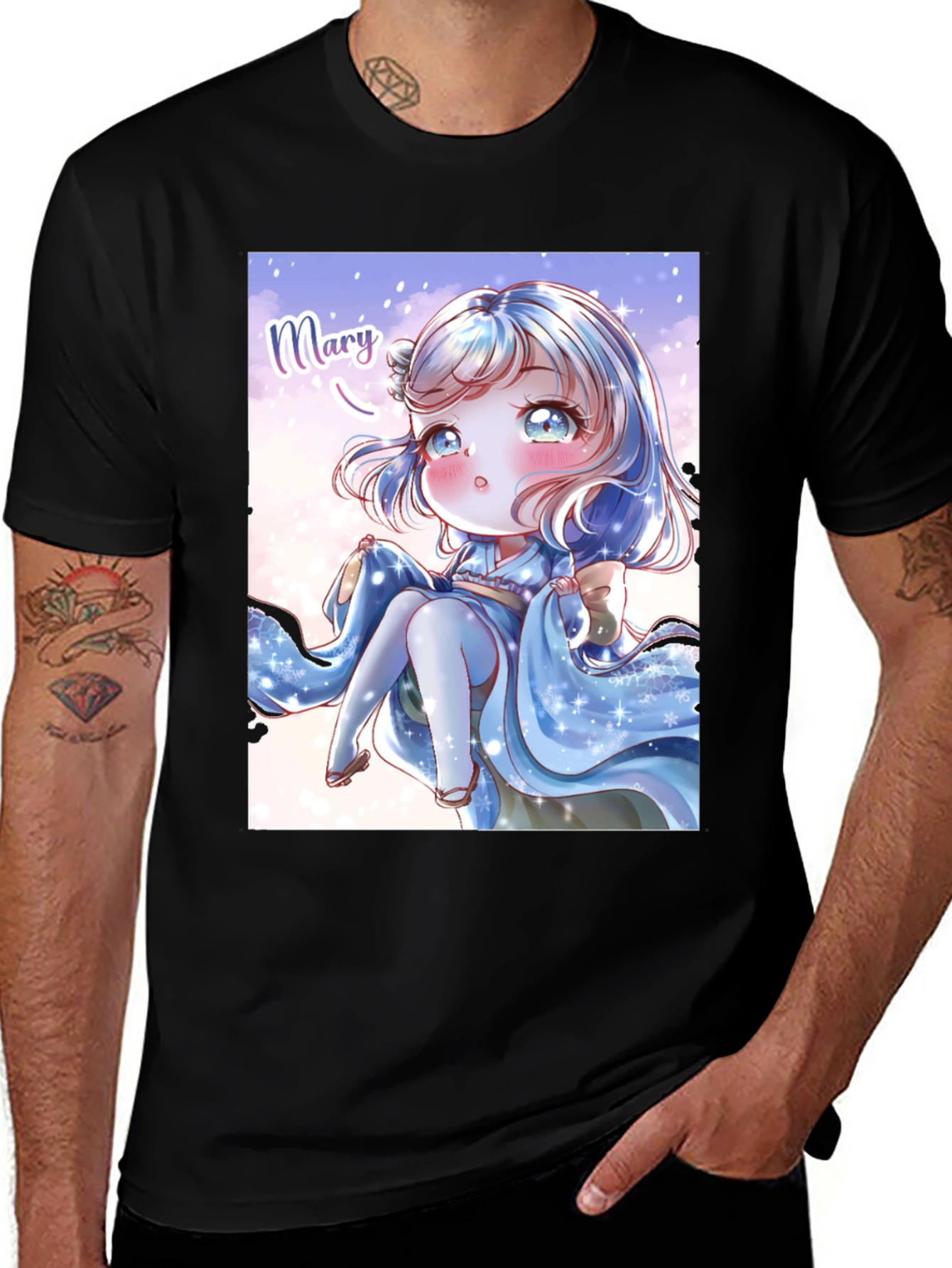 Variant 4 of Anime Girl Graphic Print T-Shirt