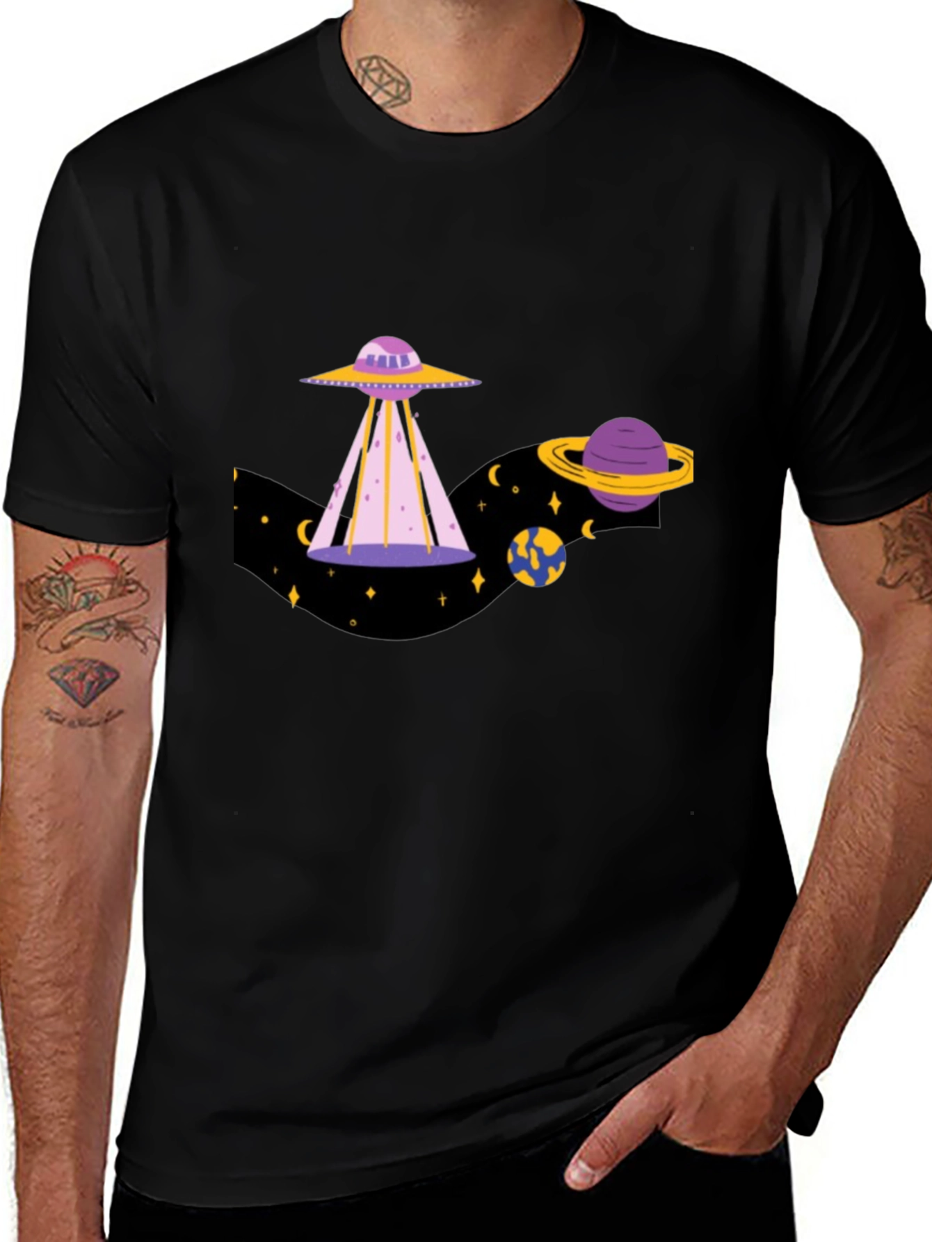 UFO Graphic T-Shirt - Space Adventure Tee