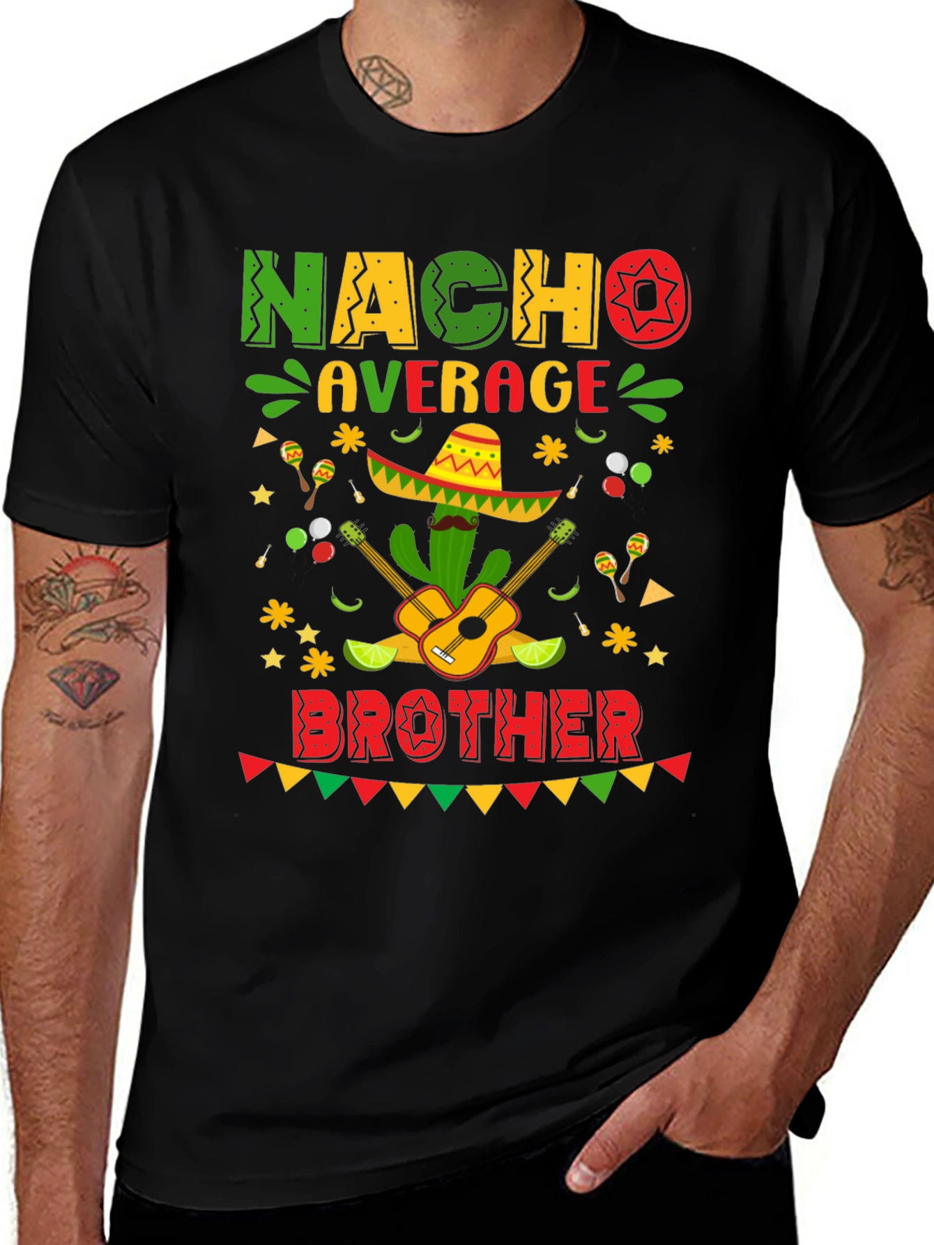 Nacho Average Brother T-Shirt Cinco de Mayo