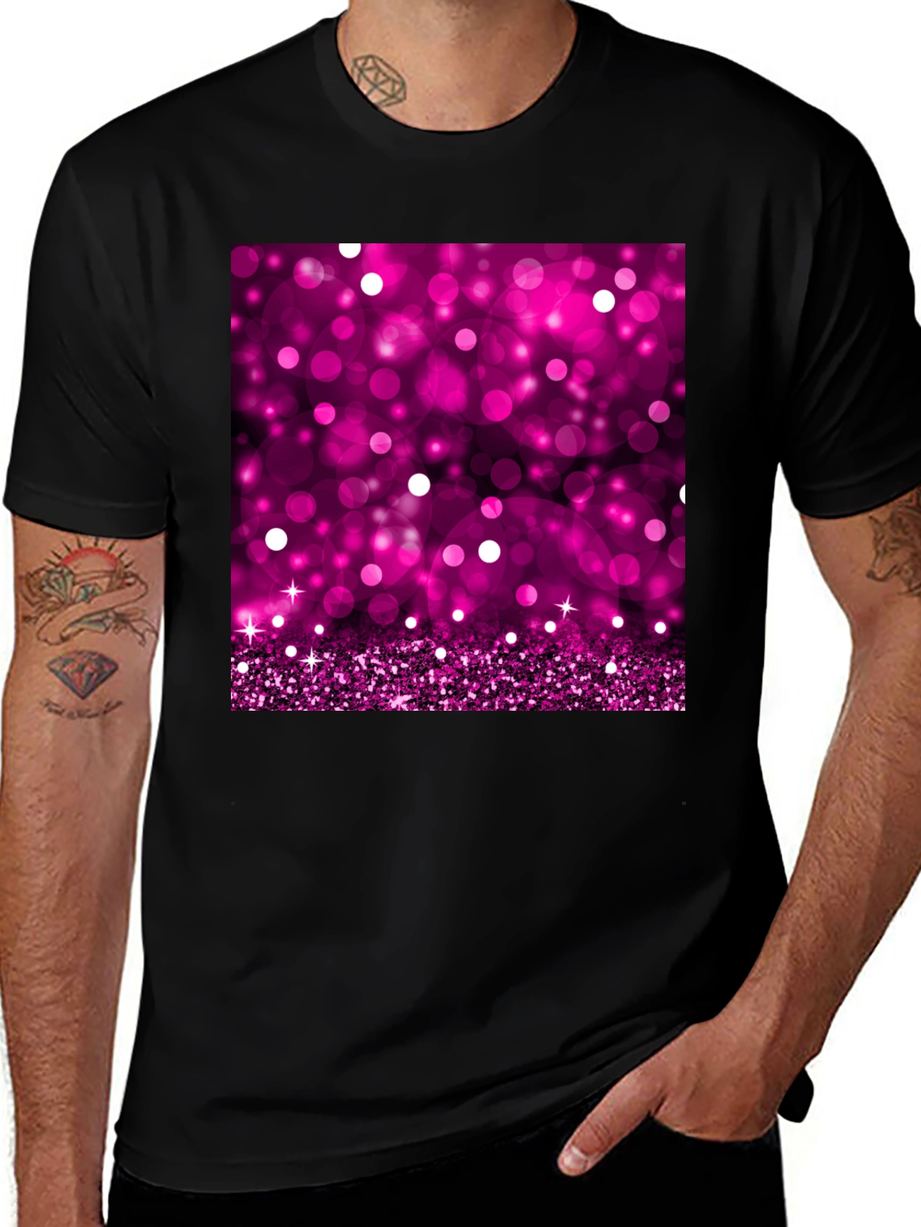 Sparkling Pink Bokeh T-Shirt