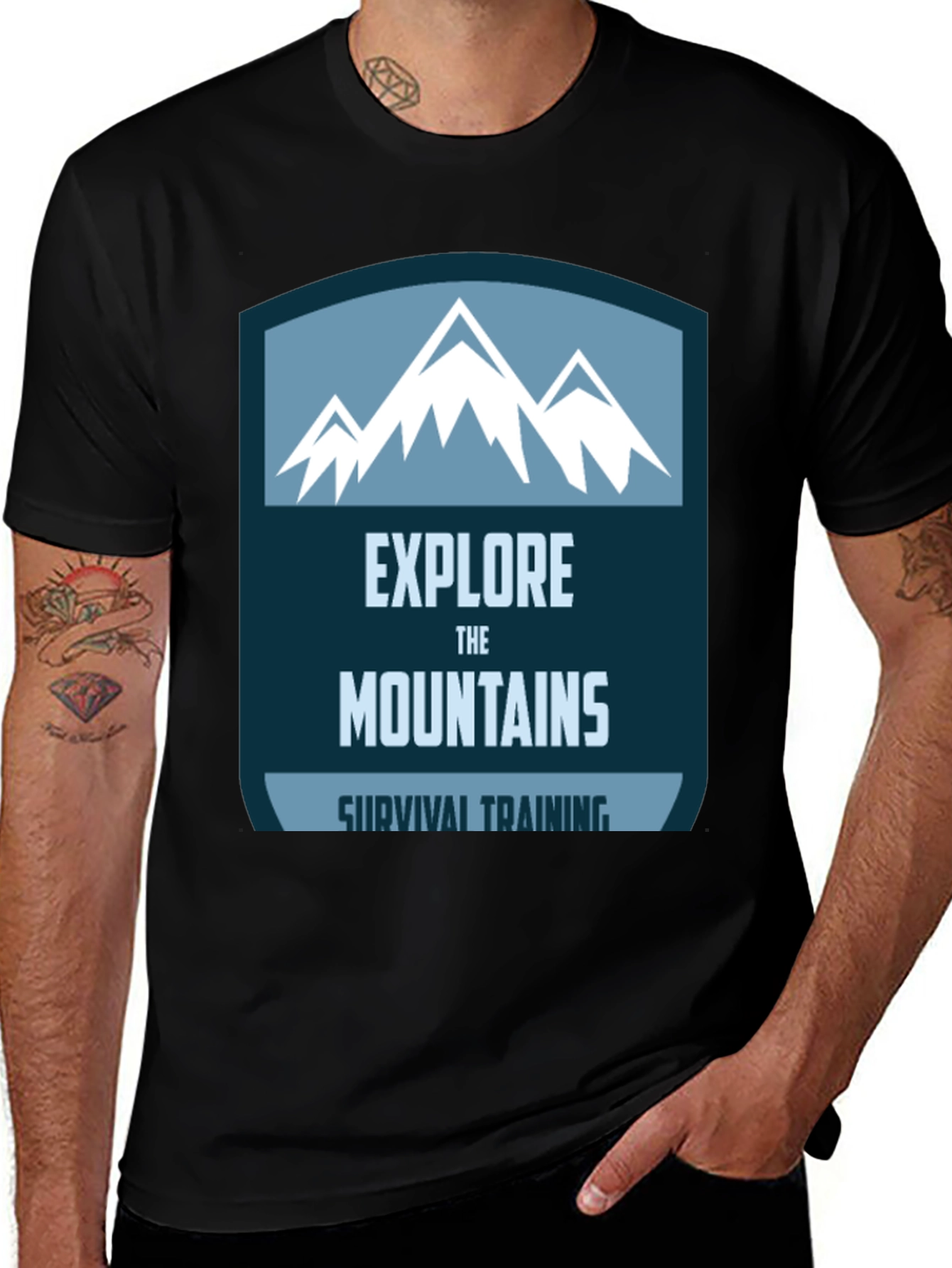 Explore the Mountains T-Shirt - Adventure Ready!