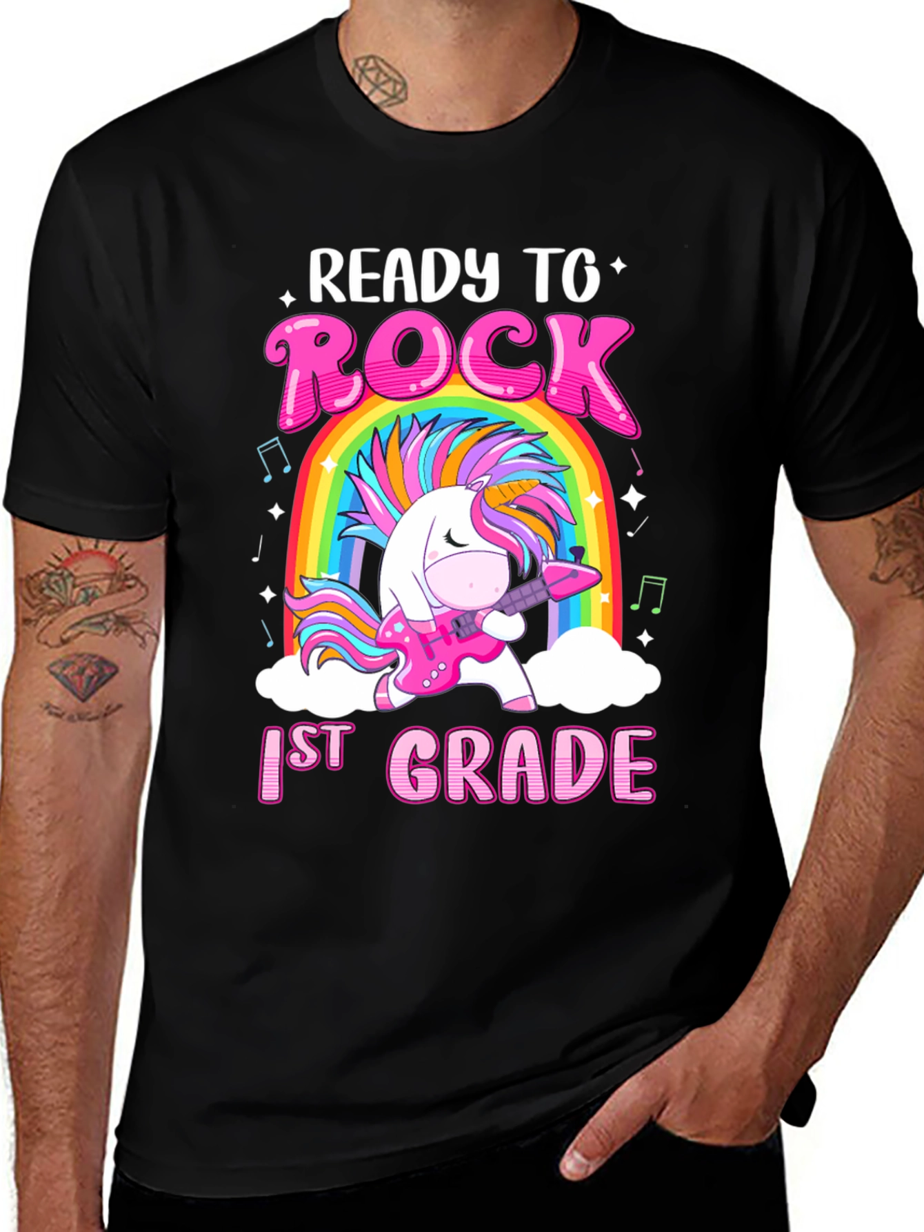 Variant 27 of Ready To Rock 1st Grade Unicorn T-Shirt