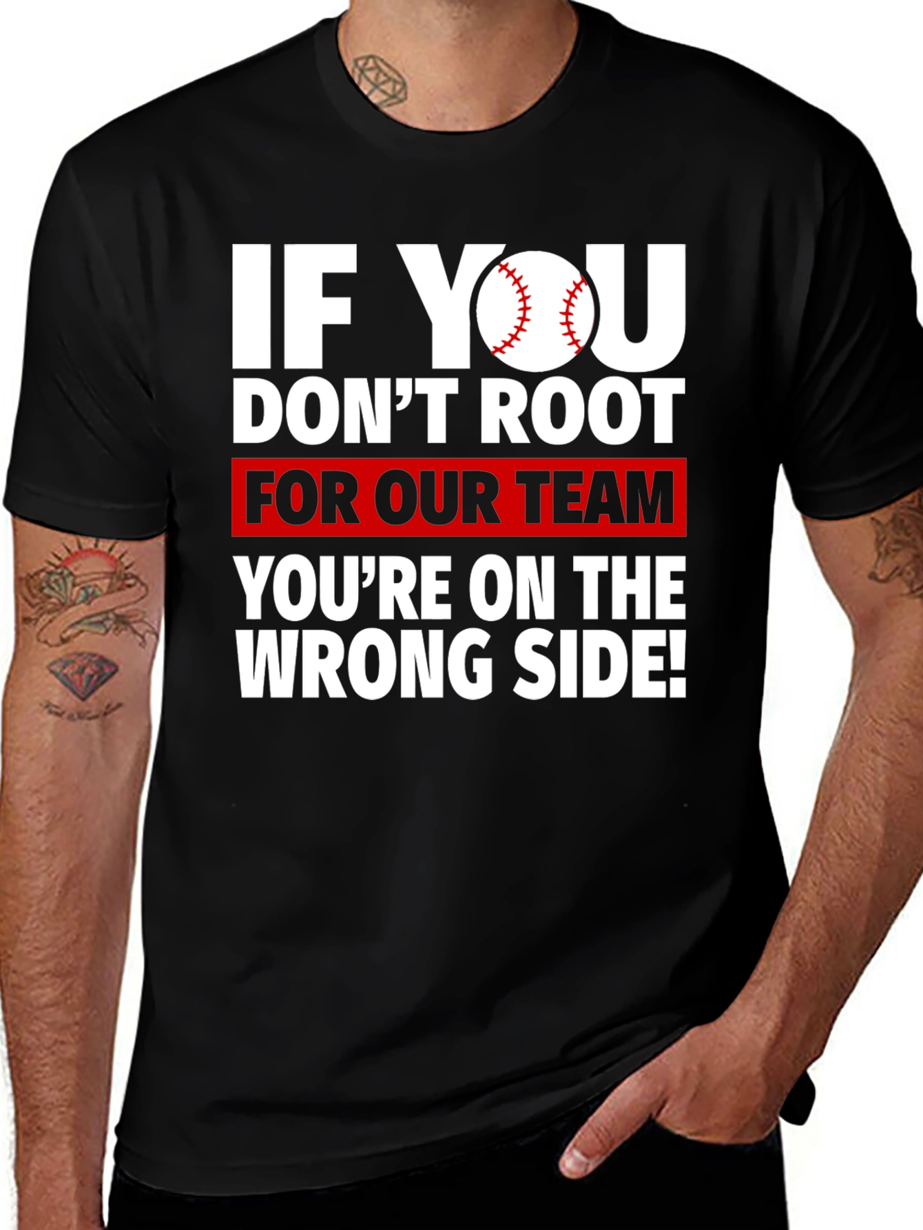 Variant 8 of Baseball Fan T-Shirt - Root For Our Team