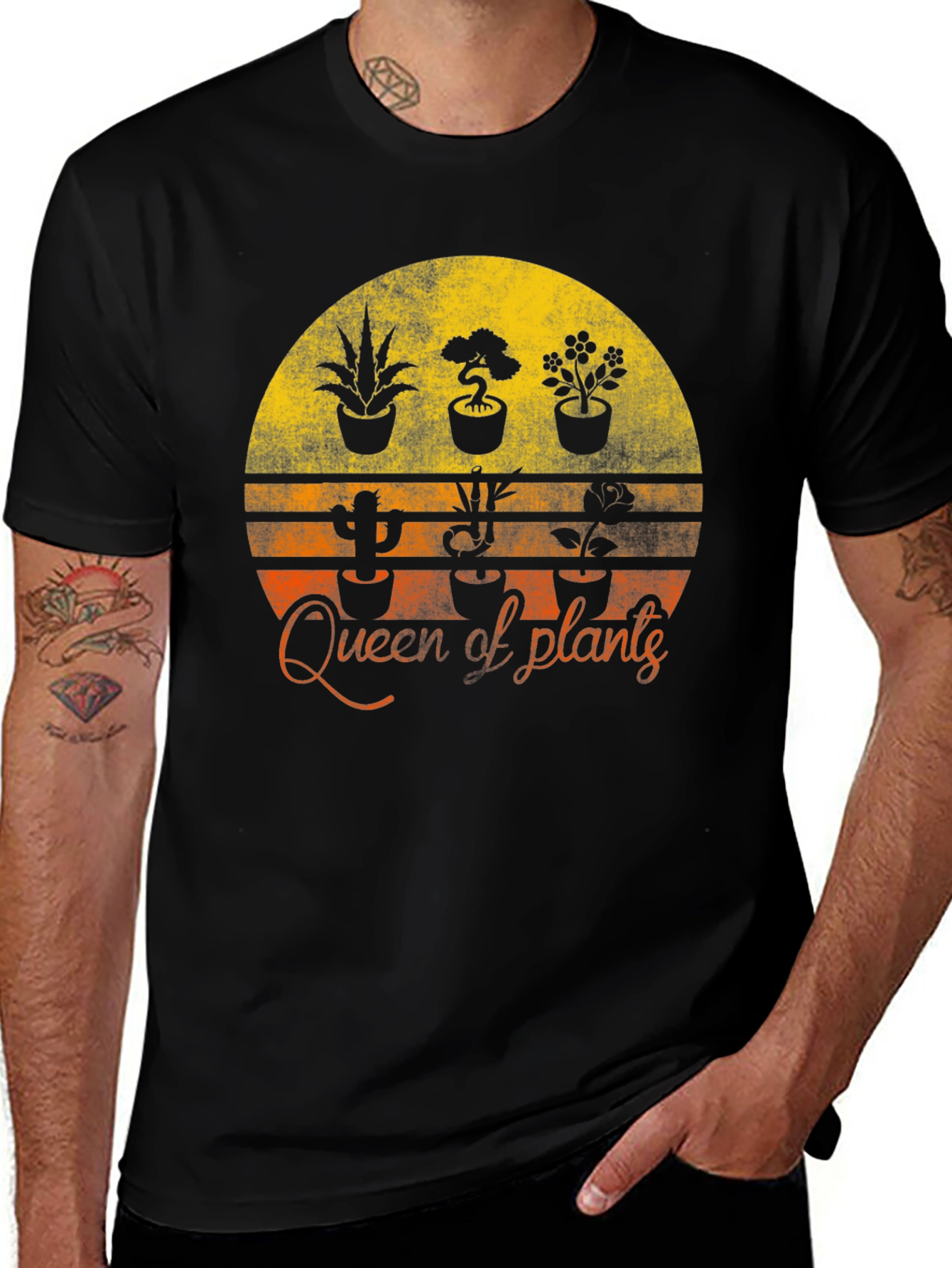 Variant 28 of Queen of Plants T-Shirt - Botanical Graphic Tee