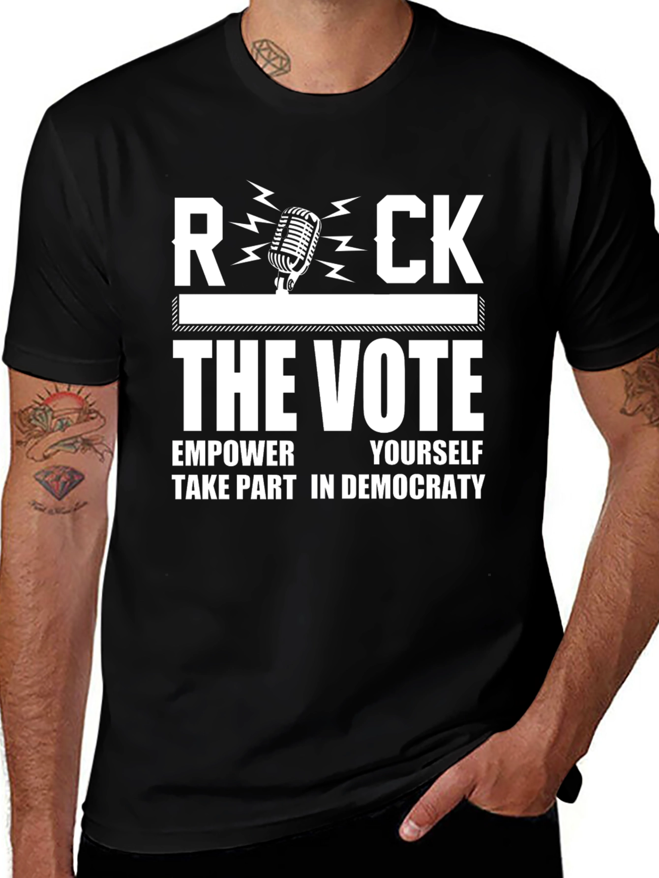 Variant 16 of Rock the Vote Graphic T-Shirt