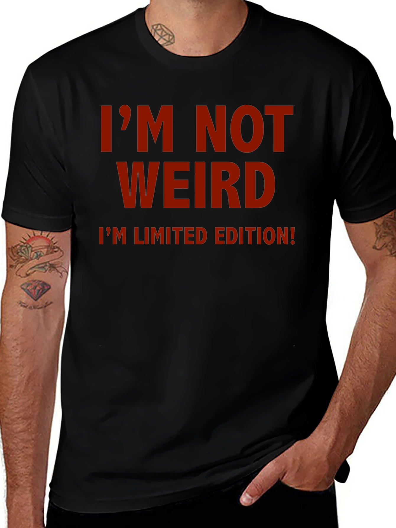 Variant 5 of I'm Not Weird, Limited Edition Black T-Shirt