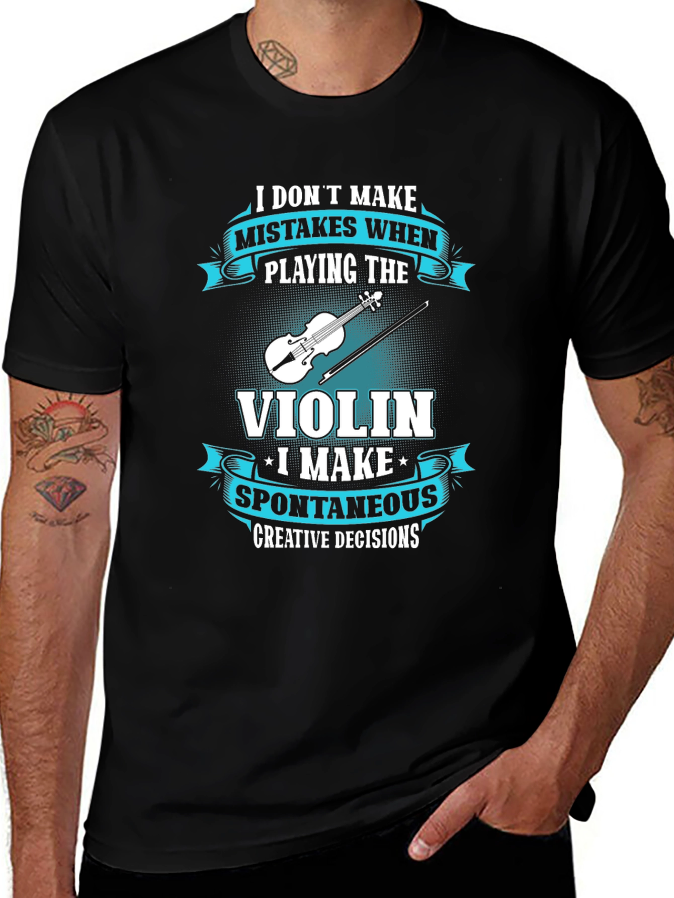 Violin Creative Decisions Graphic Tee