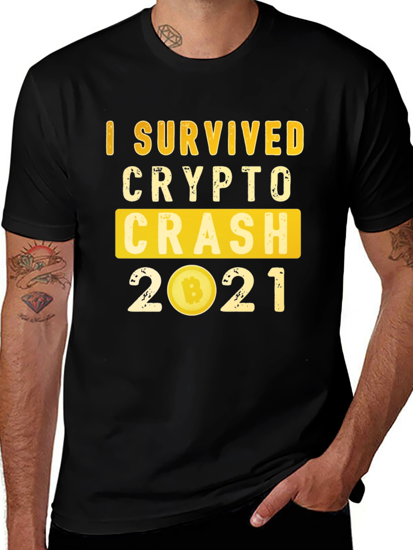 Crypto Crash 2021 Survivor T-Shirt