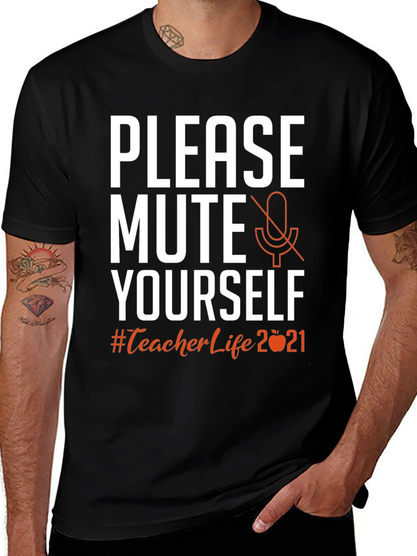 Variant 28 of Please Mute Yourself T-Shirt Teacher Life 2021