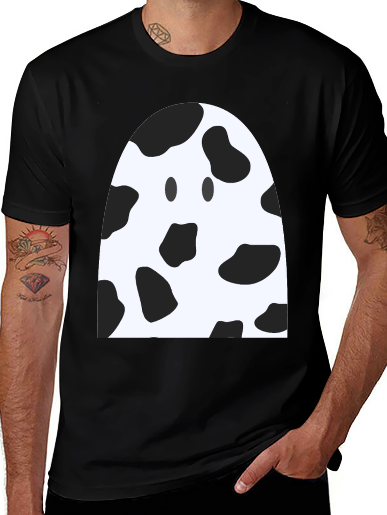 Variant 11 of Cow Print Ghost T-Shirt
