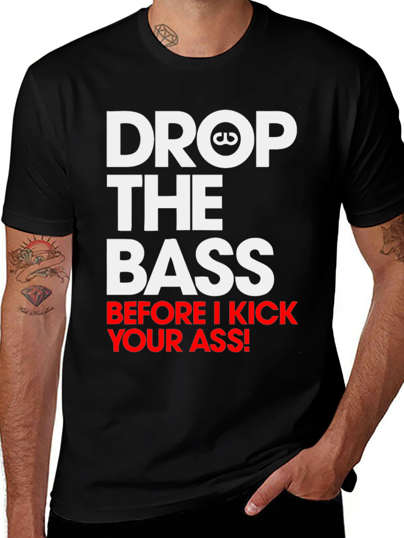 Variant 18 of Drop the Bass Graphic Tee - Bold Statement Shirt