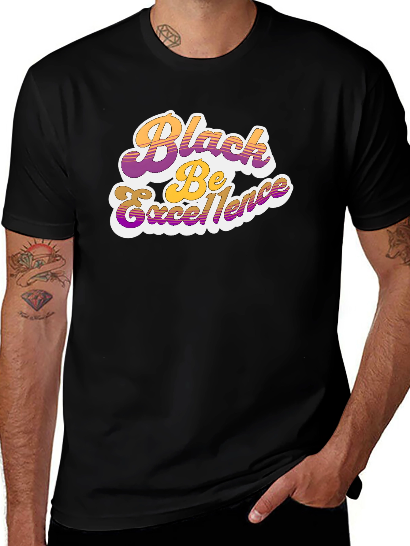 Variant 10 of Black Be Excellence Graphic T-Shirt