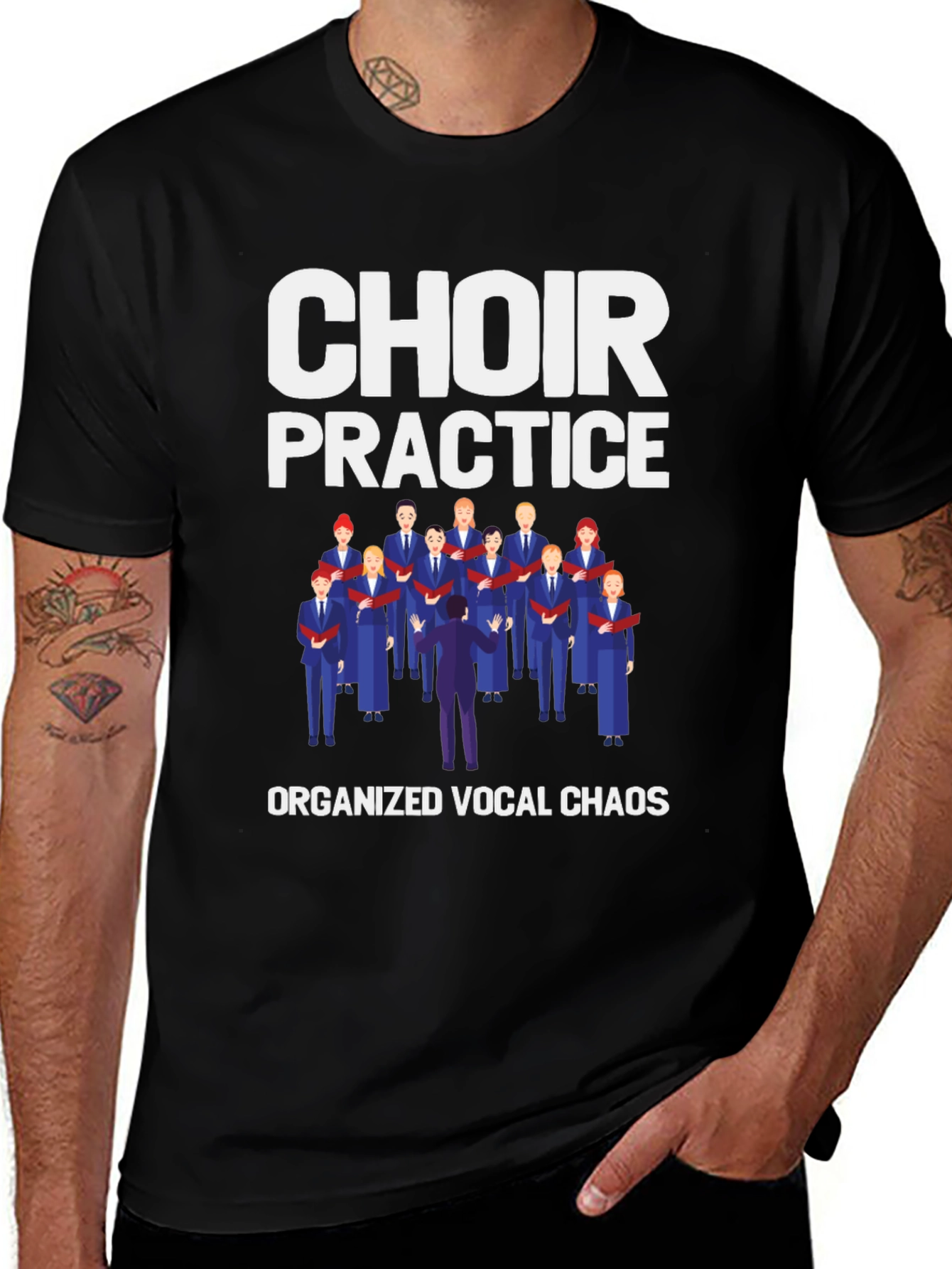 Variant 12 of Choir Practice T-Shirt - Organized Vocal Chaos