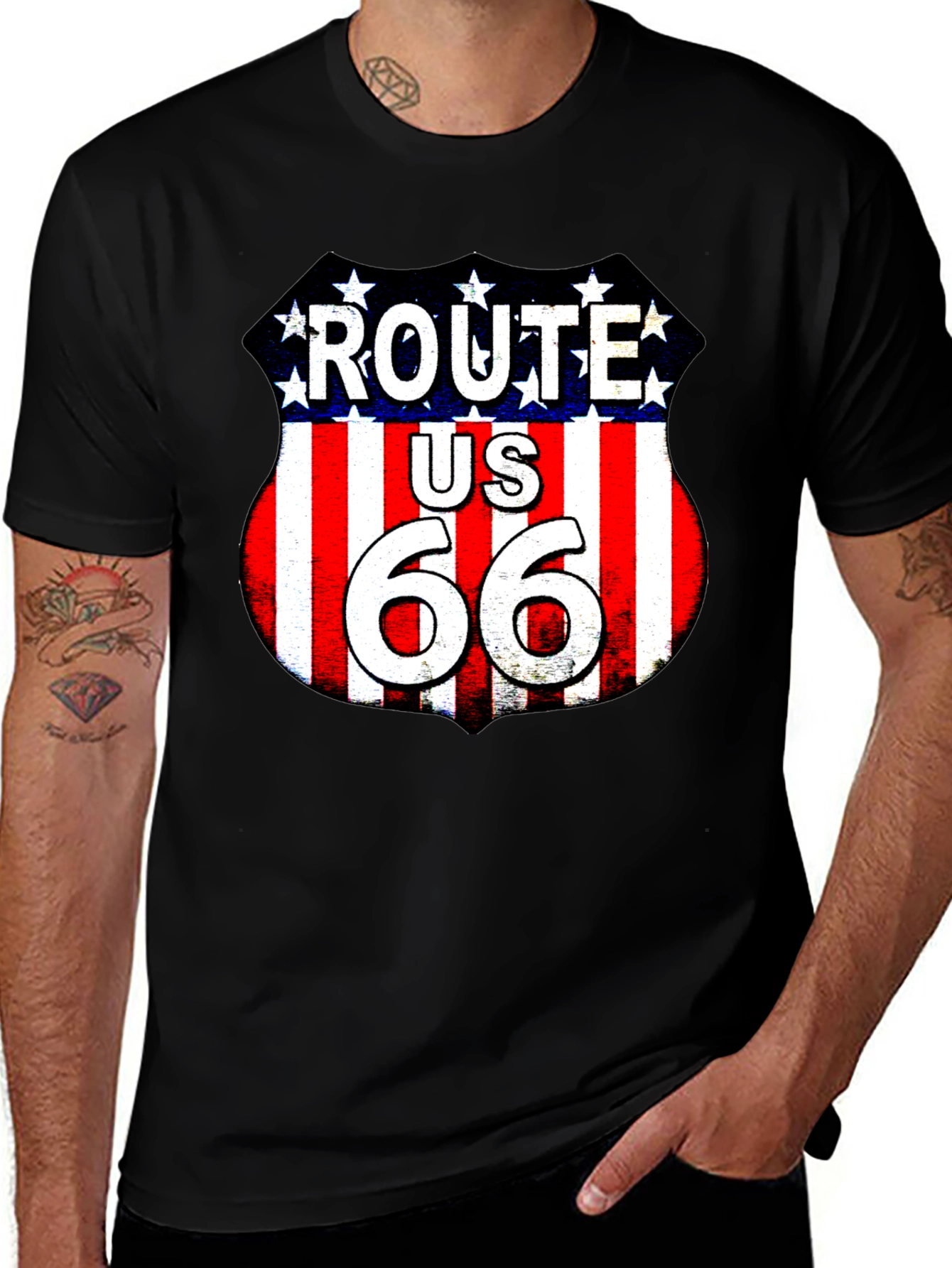 Variant 20 of Route 66 Graphic Tee - American Road Trip T-Shirt