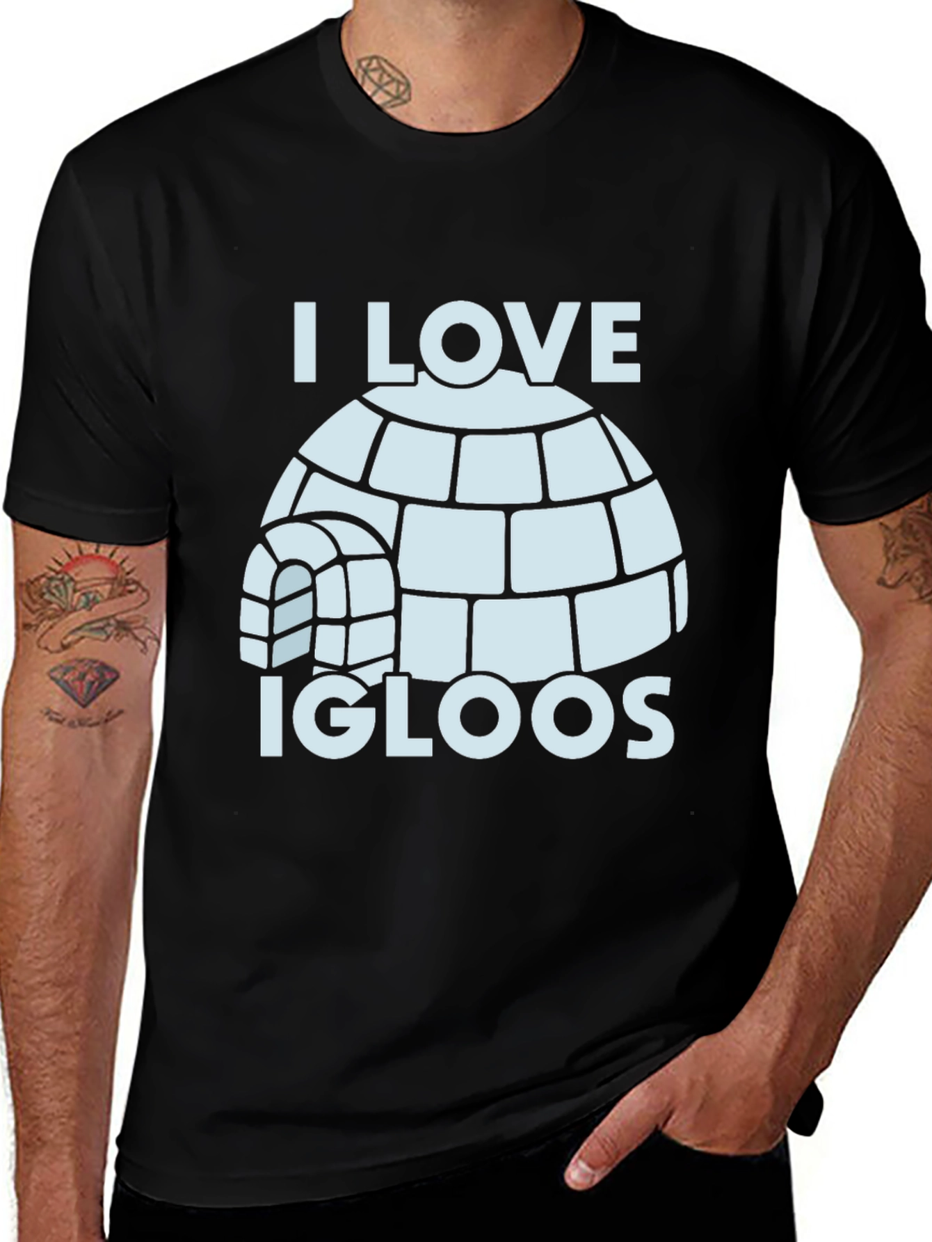 Variant 3 of I Love Igloos T-Shirt
