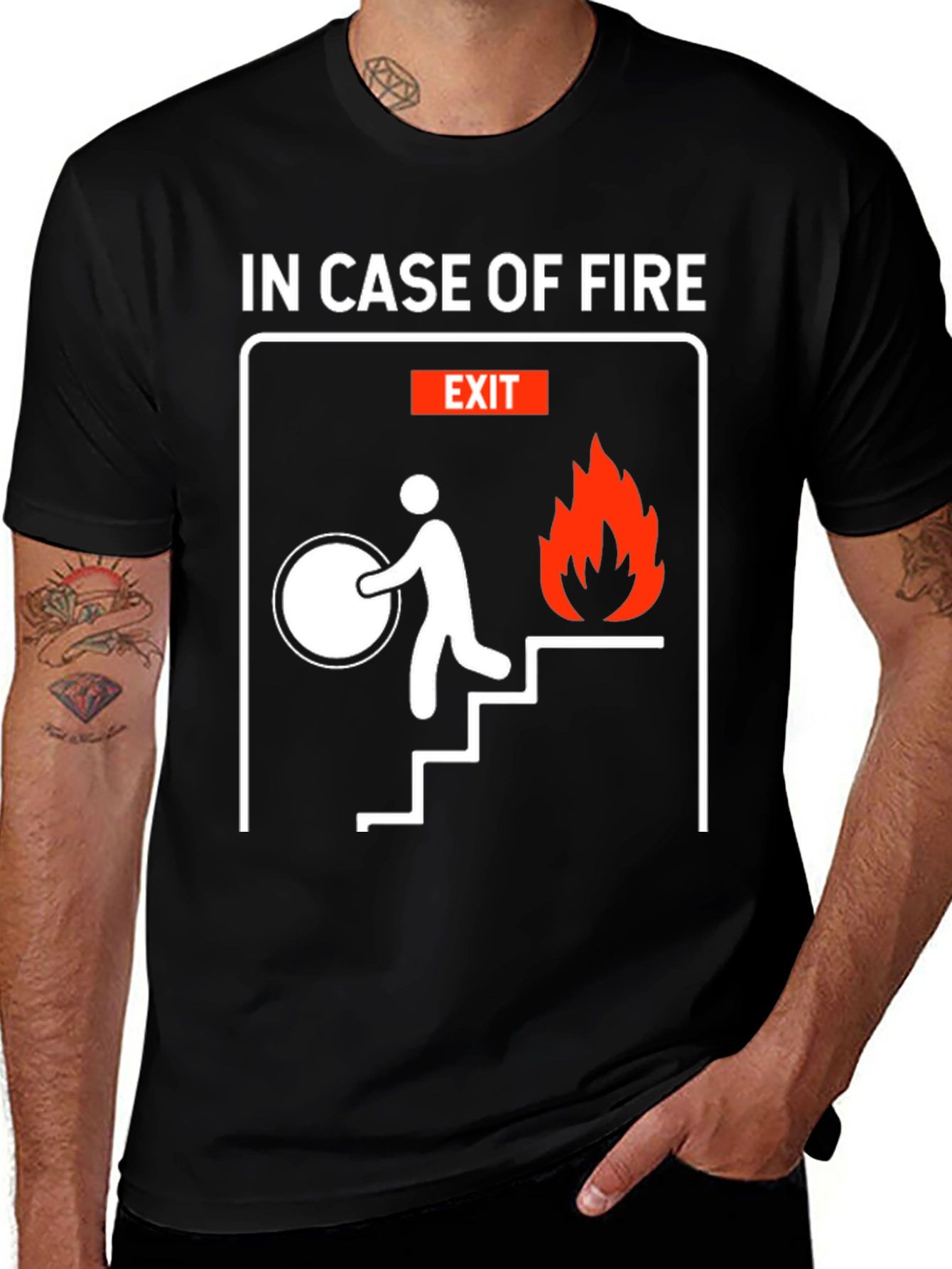 Variant 22 of In Case Of Fire T-Shirt Funny Humor