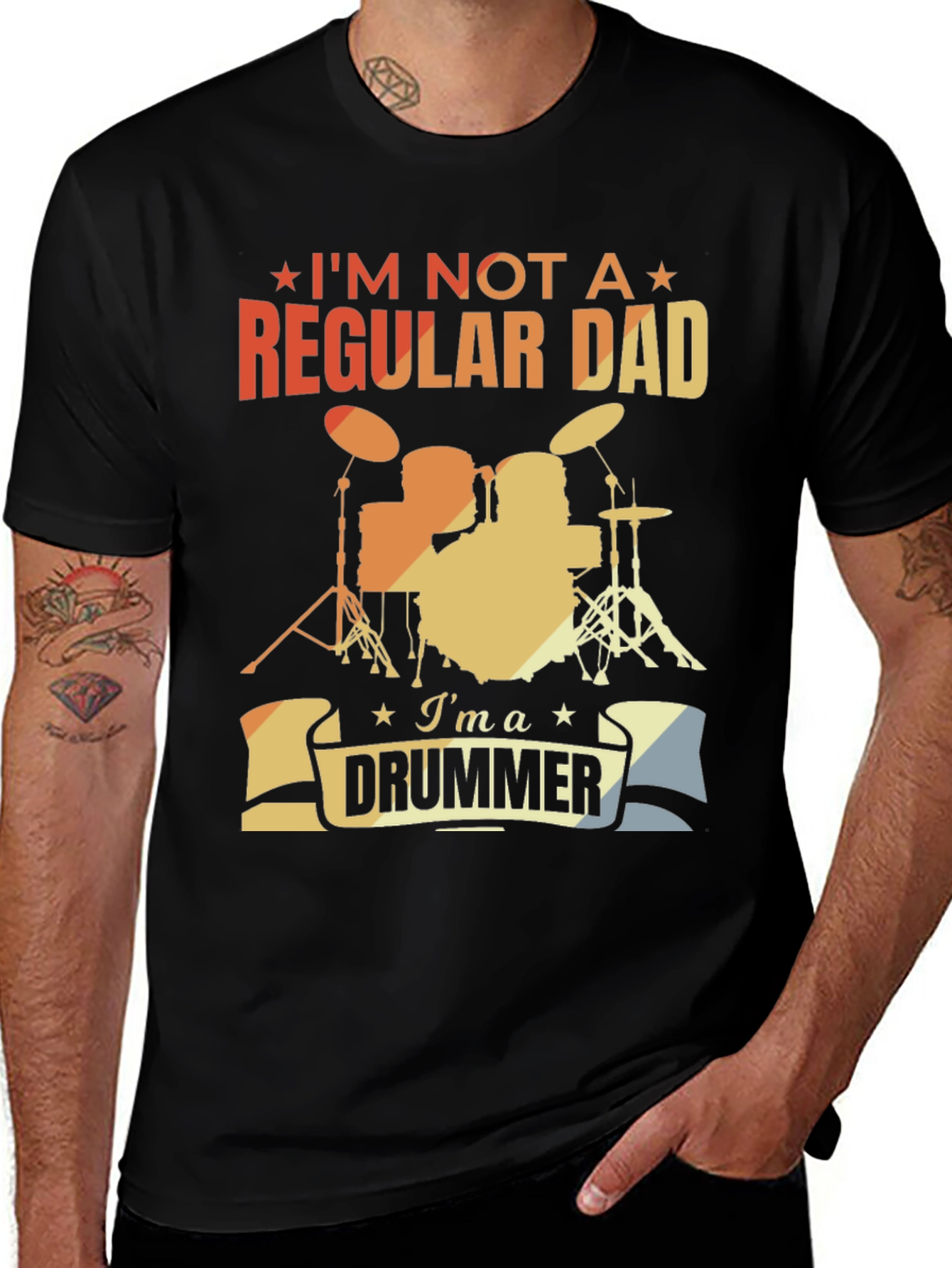 Variant 4 of I'm Not a Regular Dad, I'm a Drummer T-Shirt